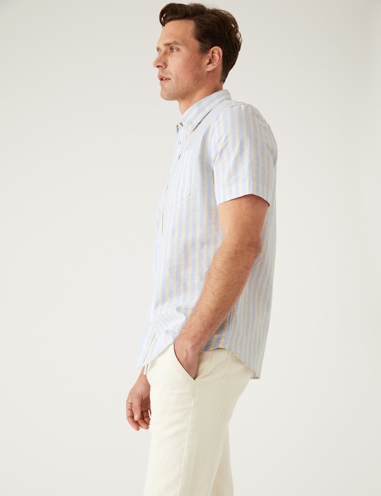 Pure Cotton Striped Oxford Shirt