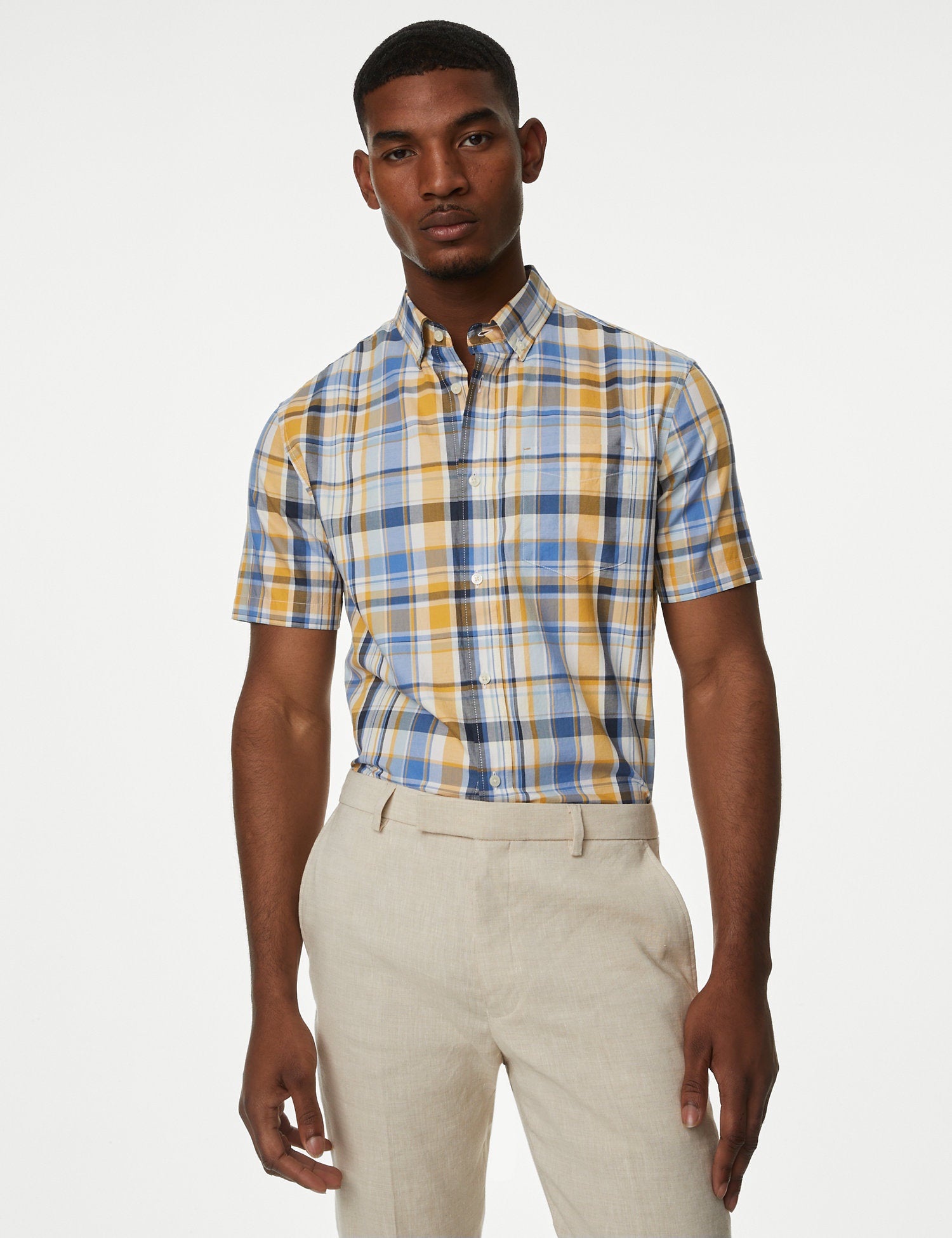 Pure Cotton Check Shirt
