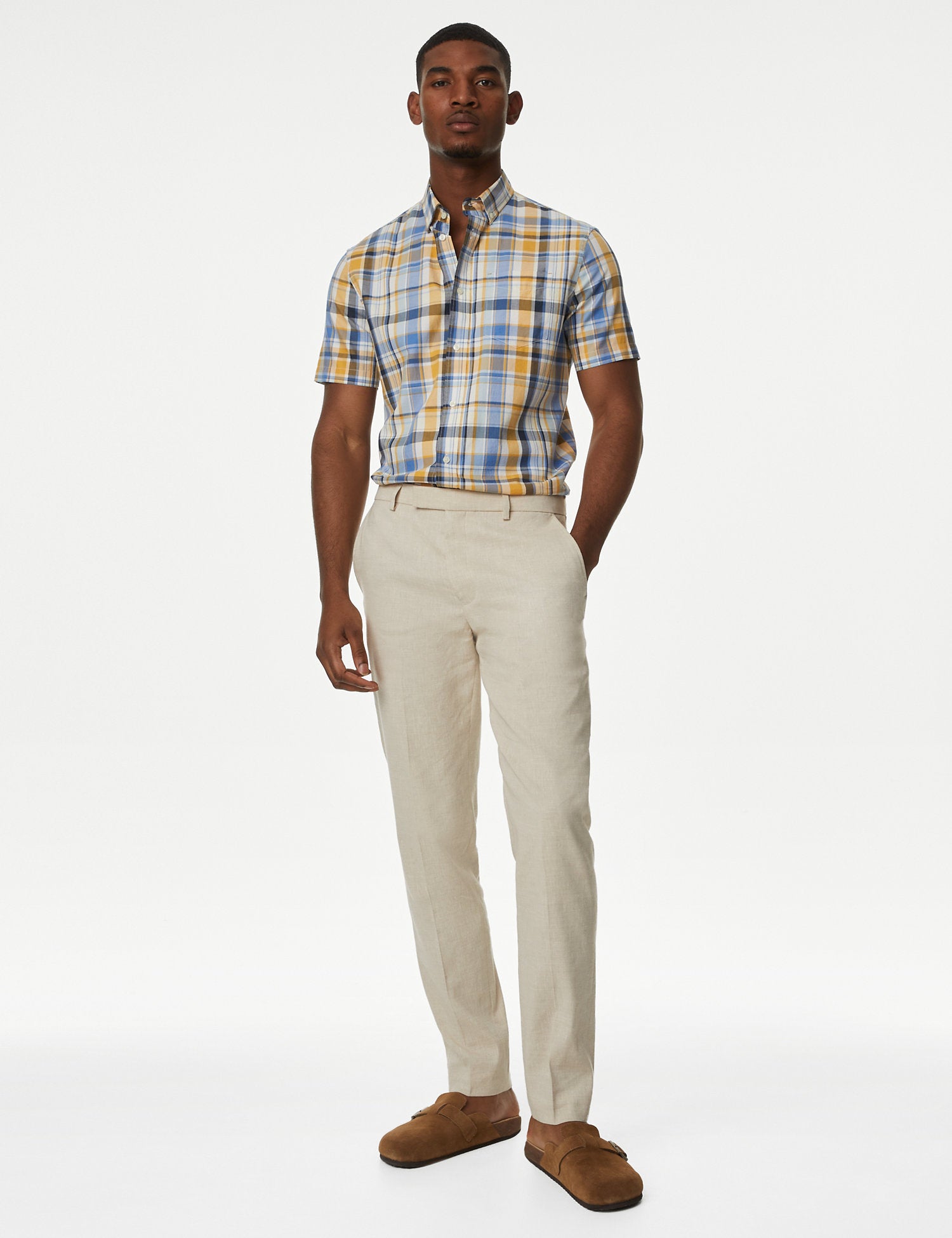 Pure Cotton Check Shirt