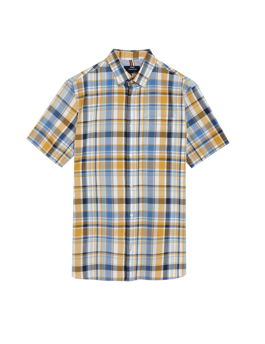 Pure Cotton Check Shirt