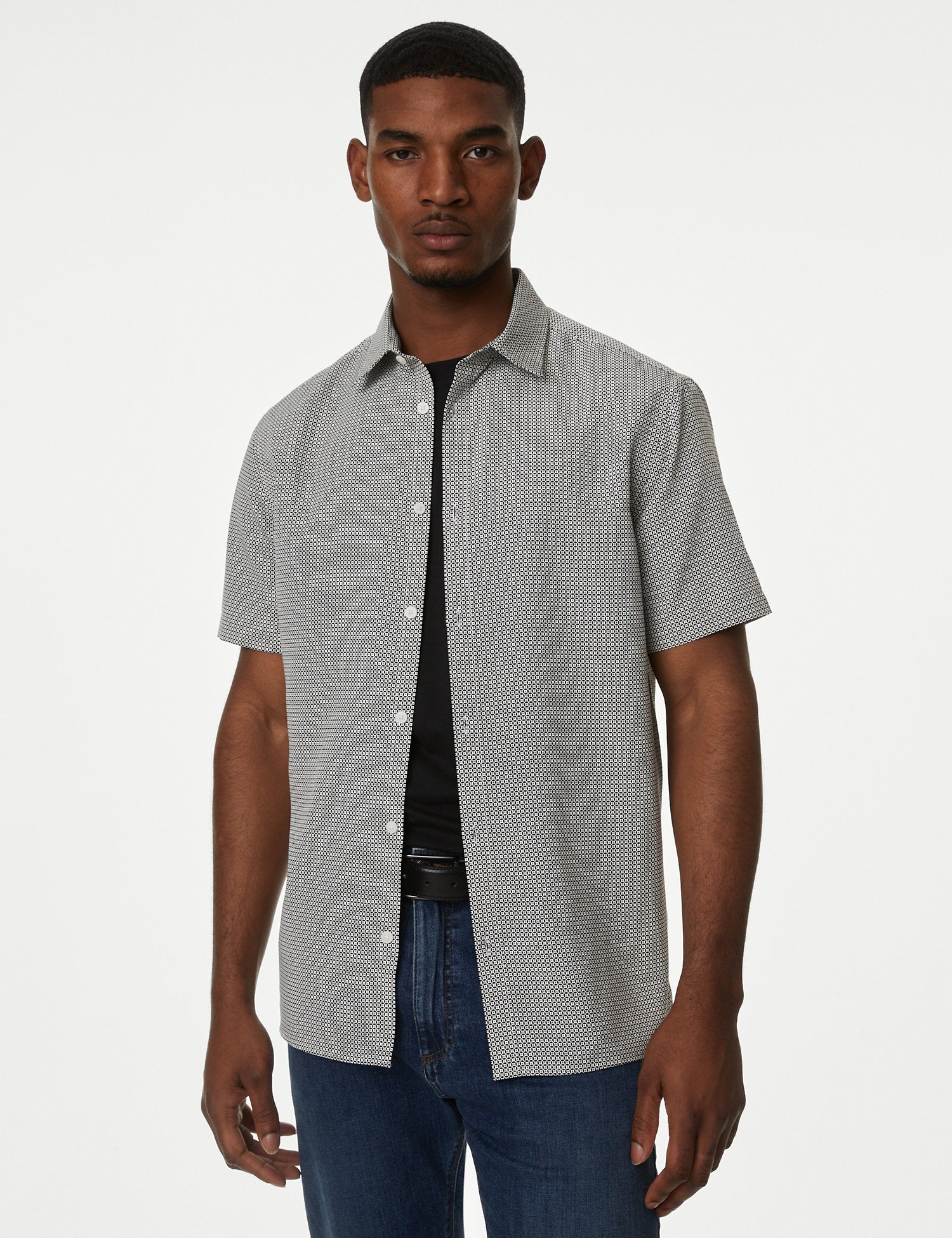 Geometric Print Shirt