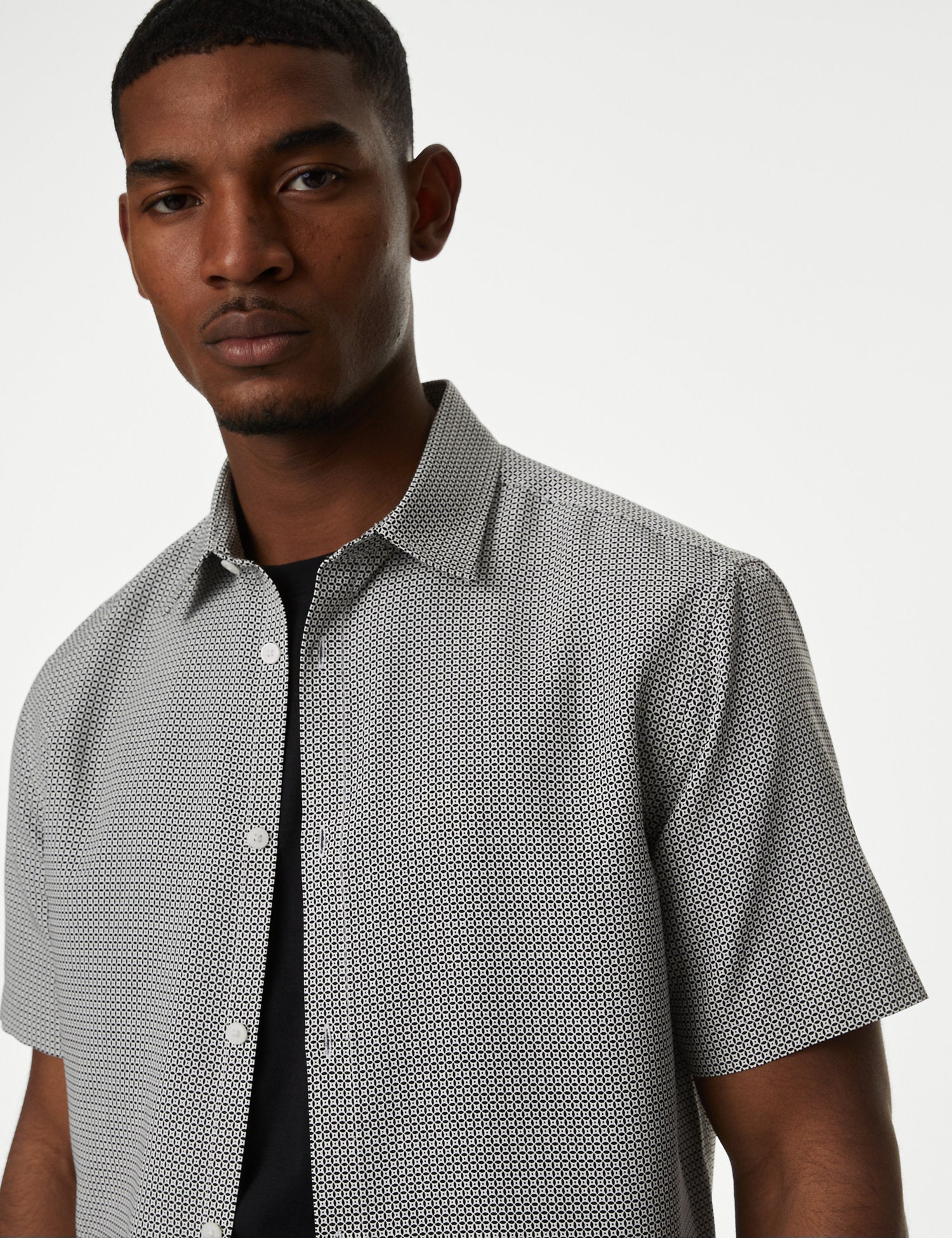 Geometric Print Shirt