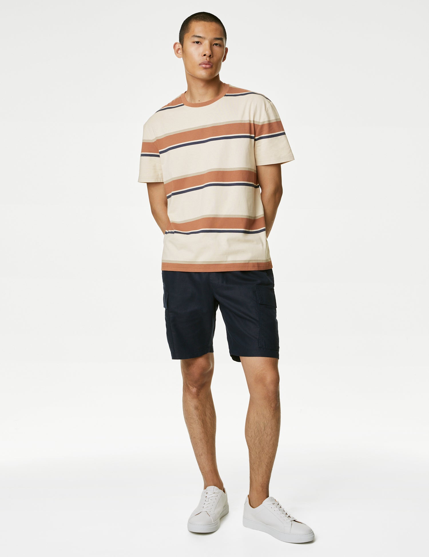 Pure Cotton Striped T-Shirt