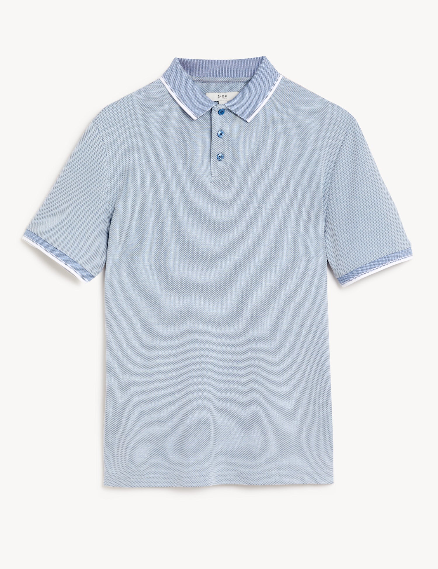 Modal Rich Tipped Collar Polo Shirt