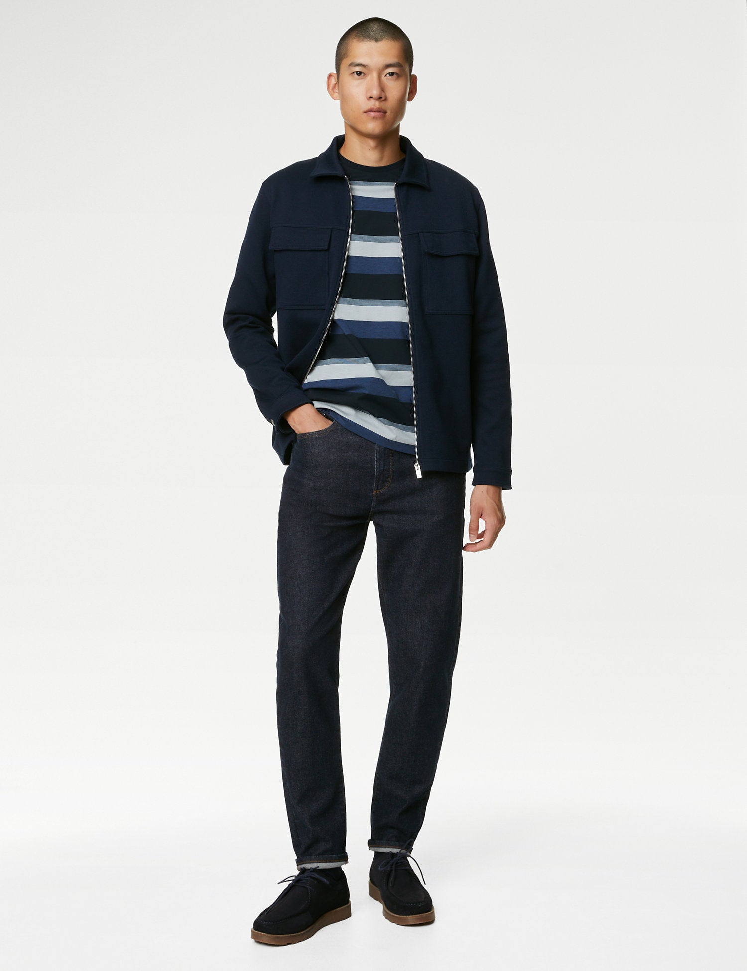 Pure Cotton Striped T-Shirt