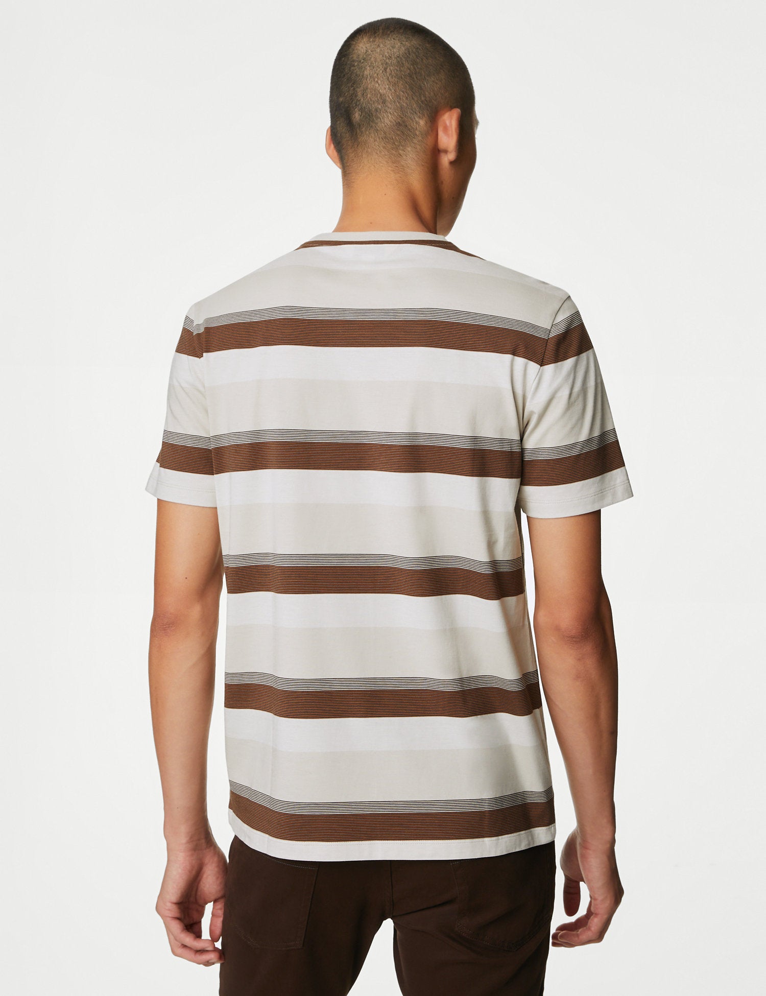 Pure Cotton Striped T-Shirt