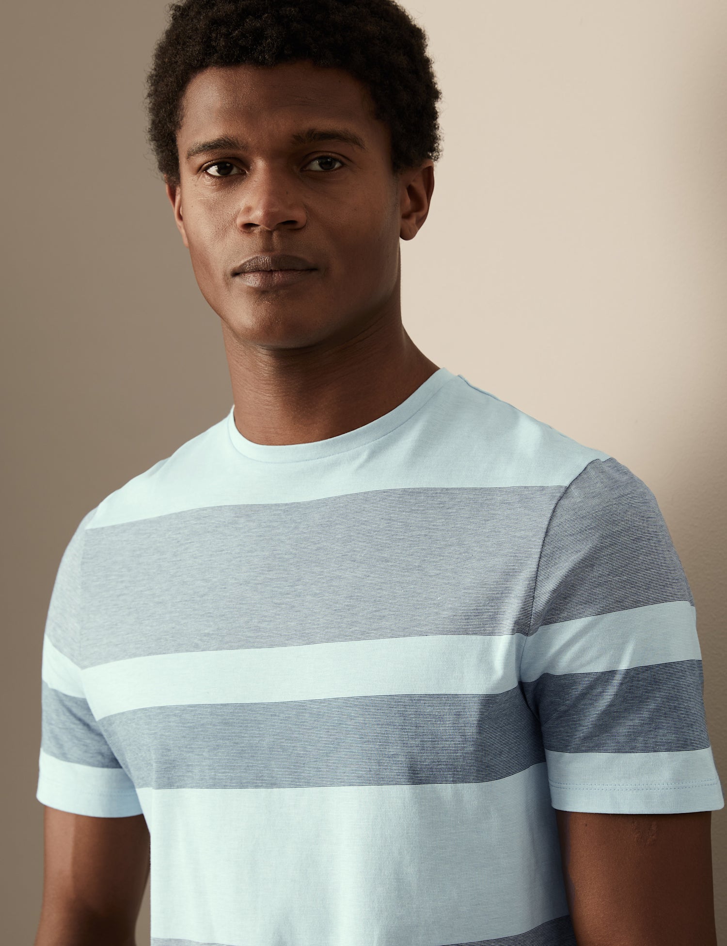 Pure Cotton Striped T-Shirt