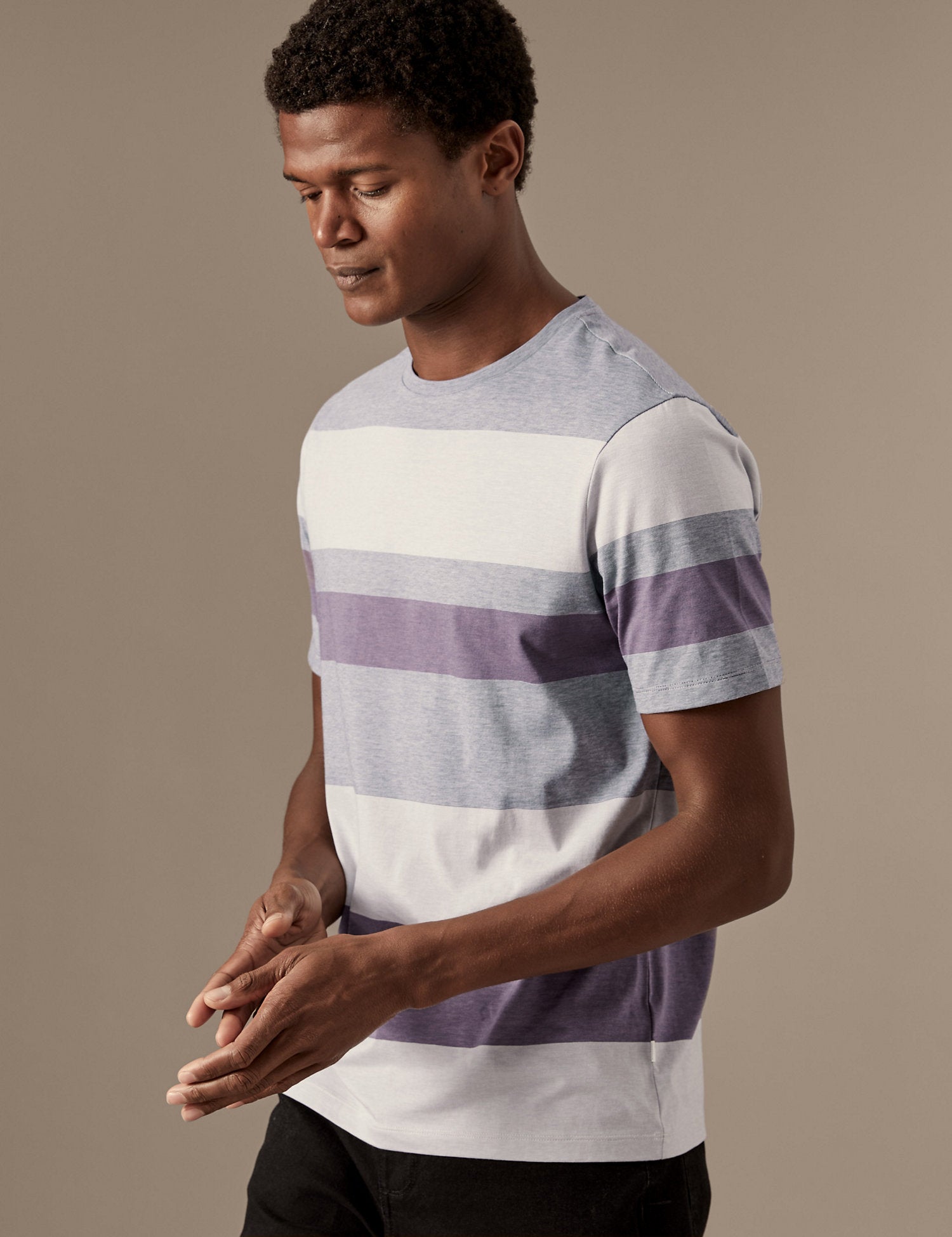 Pure Cotton Striped T-Shirt