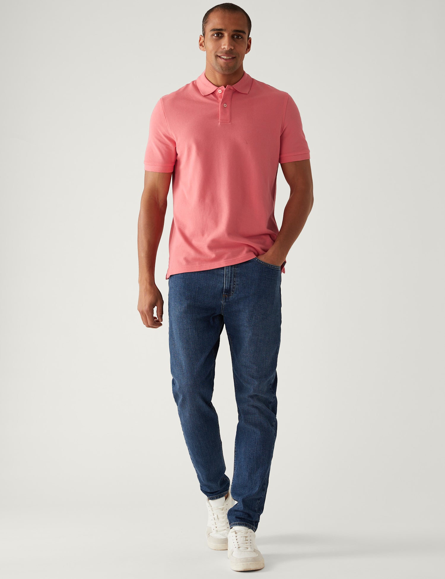 Pure Cotton Pique Polo Shirt