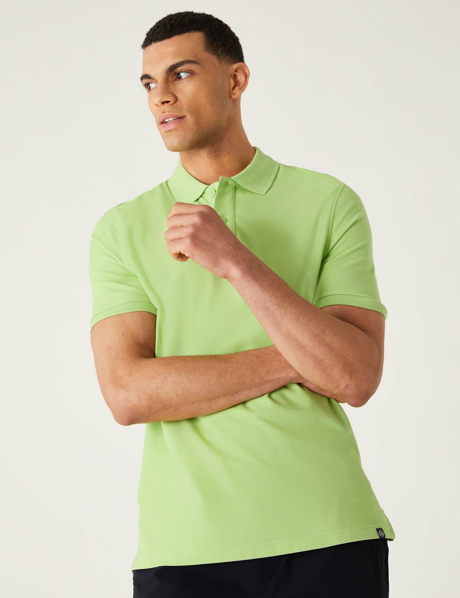 Pure Cotton Pique Polo Shirt