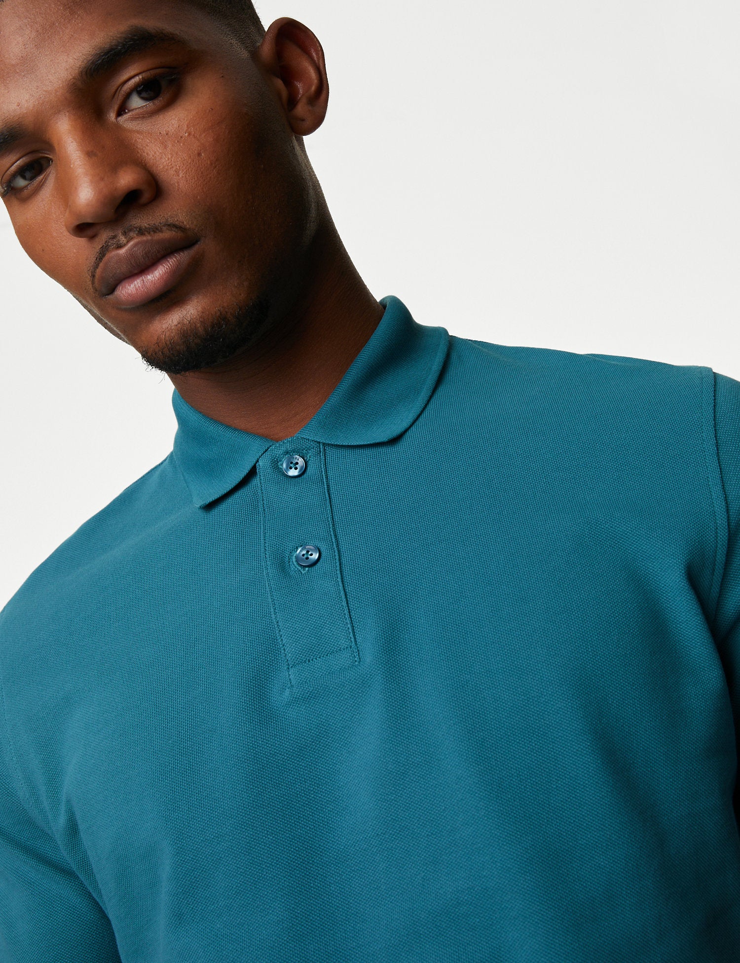 Pure Cotton Pique Polo Shirt