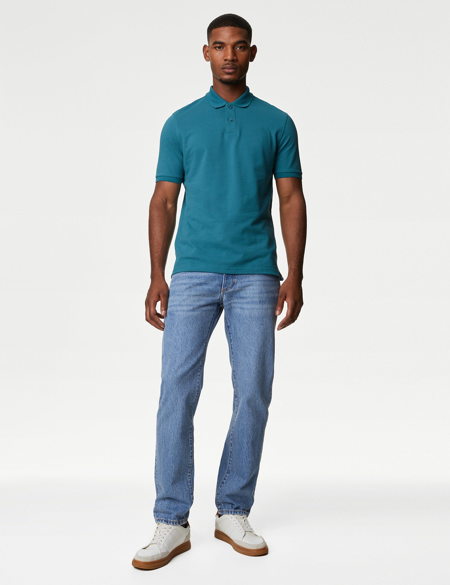 Pure Cotton Pique Polo Shirt