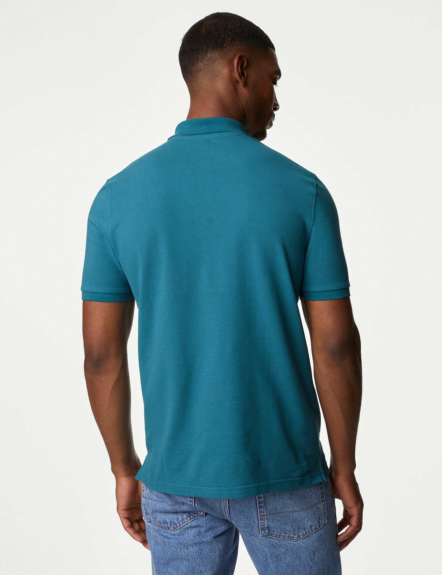 Pure Cotton Pique Polo Shirt