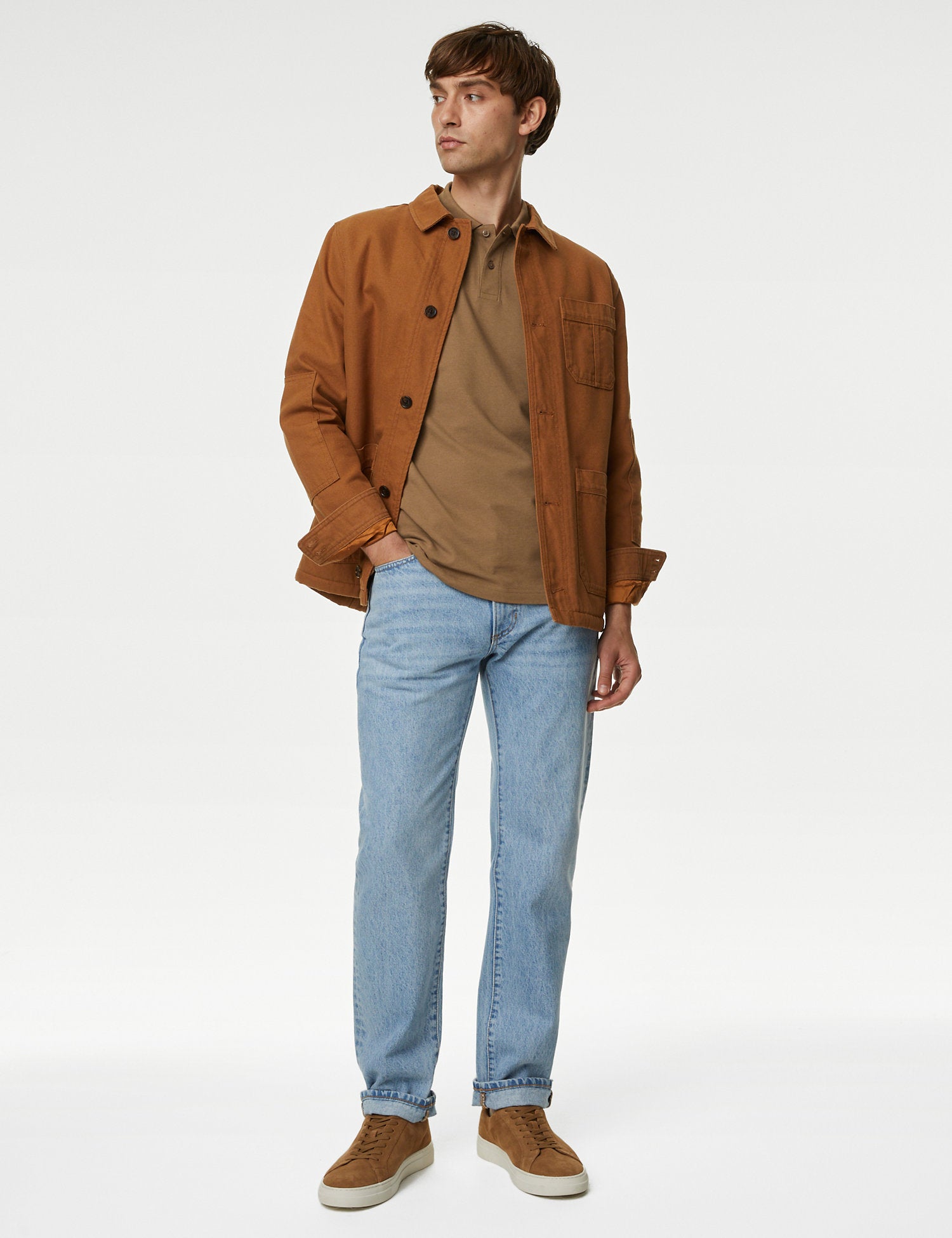 Pure Cotton Pique Polo Shirt