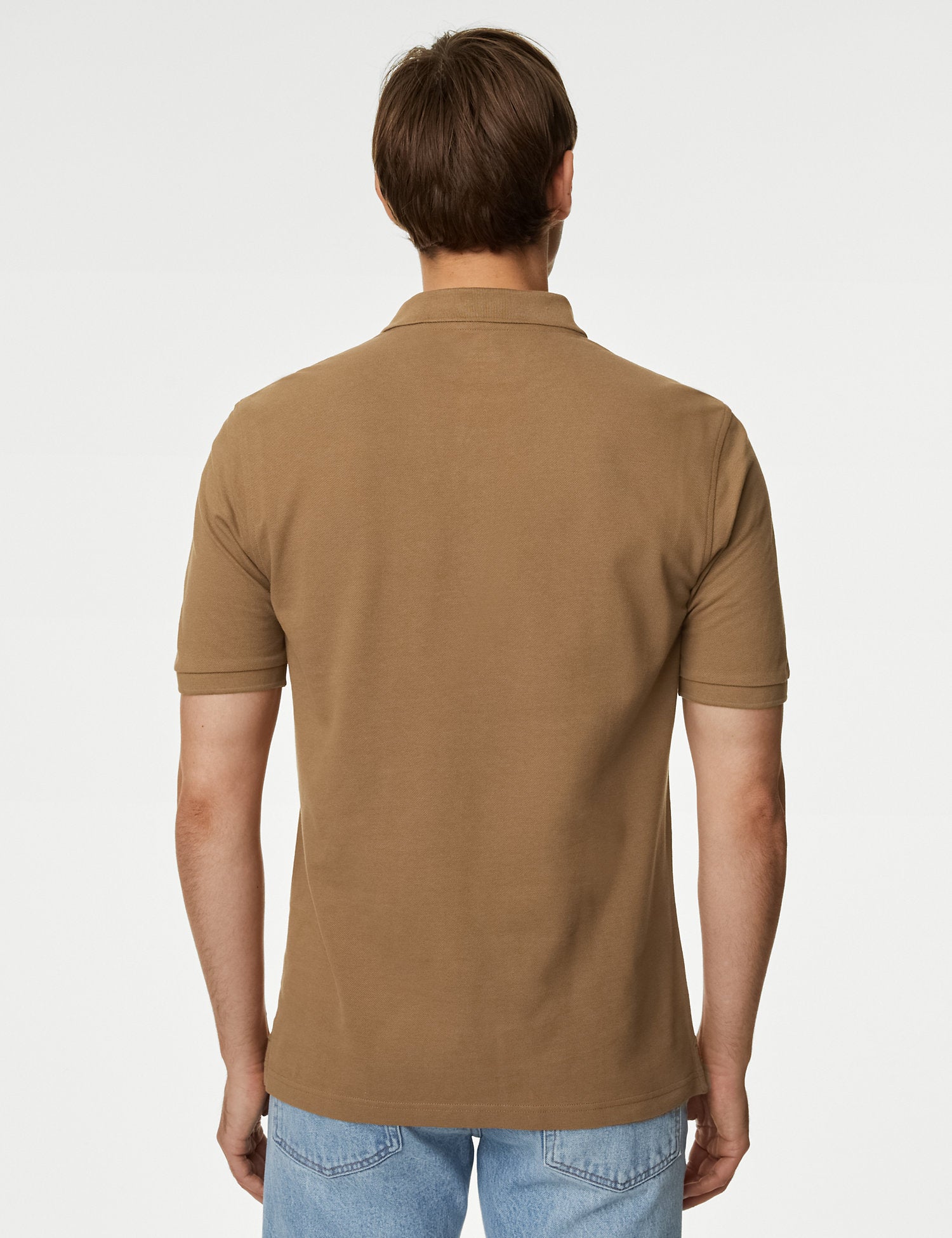 Pure Cotton Pique Polo Shirt