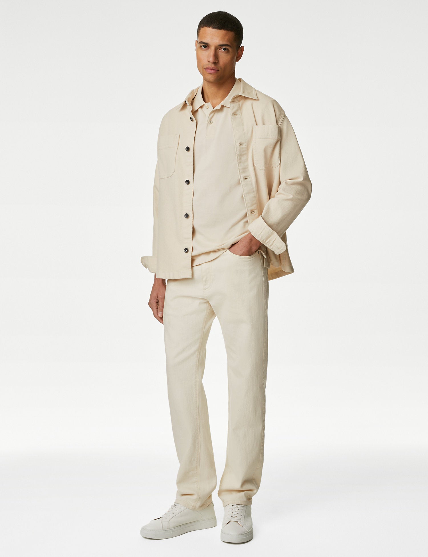 Pure Cotton Pique Polo Shirt