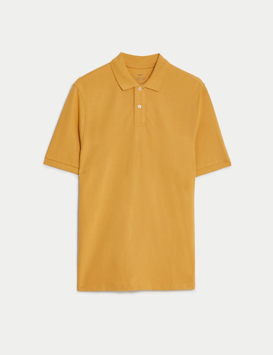 Pure Cotton Pique Polo Shirt