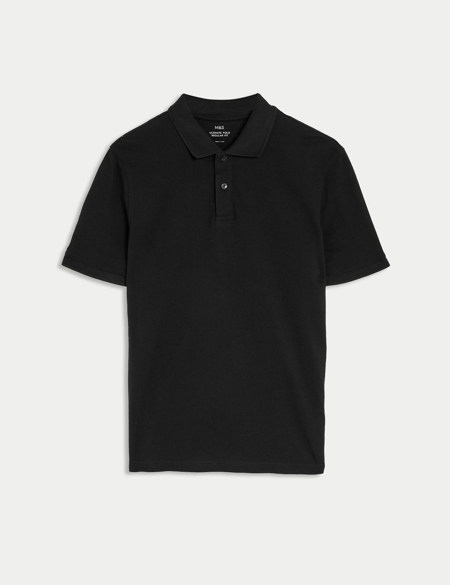 Pure Cotton Pique Regular Fit Polo Shirt