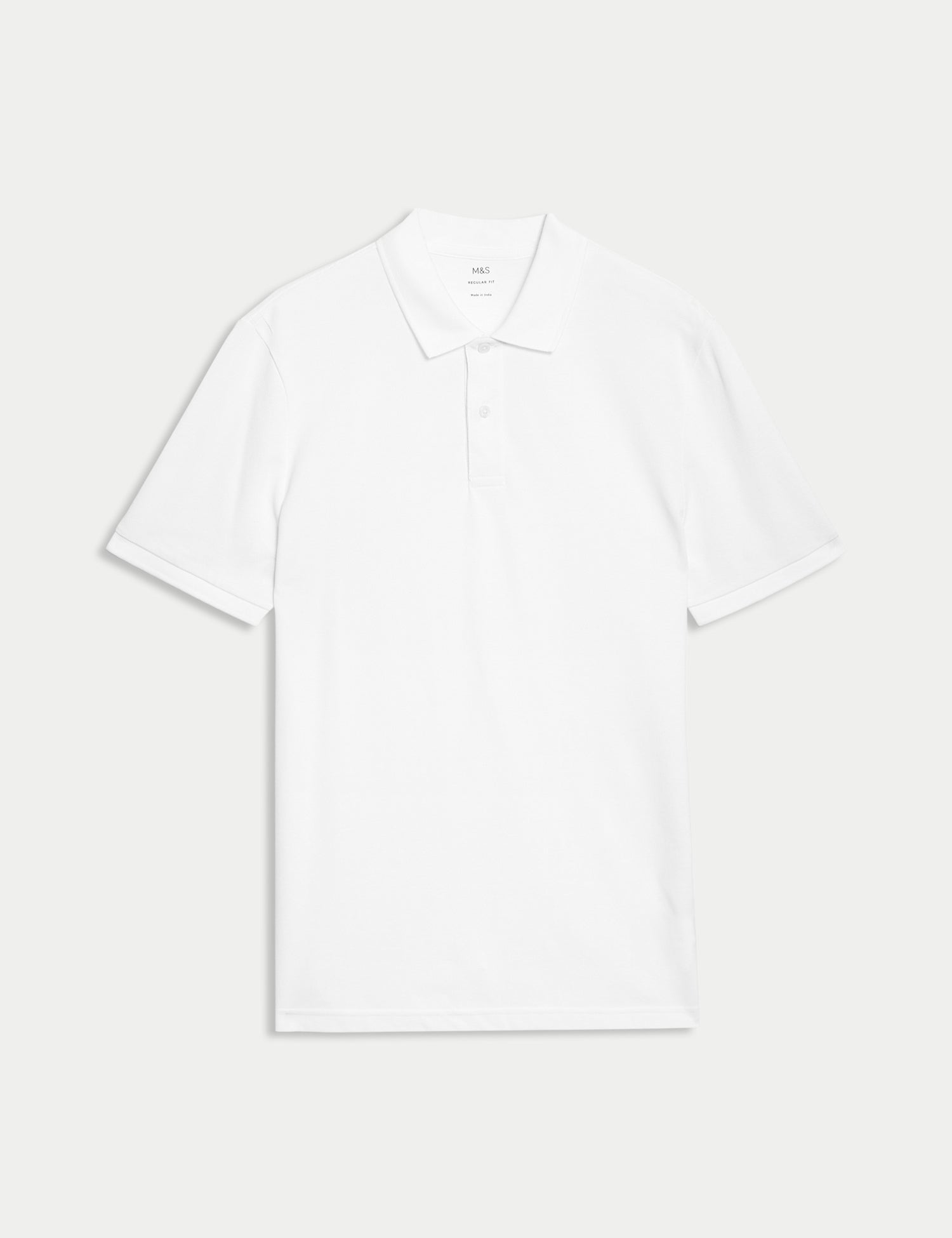 Pure Cotton Pique Regular Fit Polo Shirt