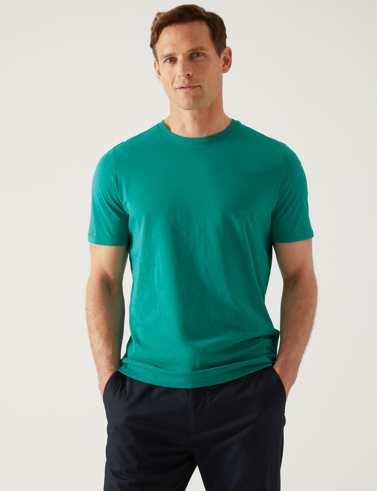 Pure Cotton Crew Neck T-Shirt