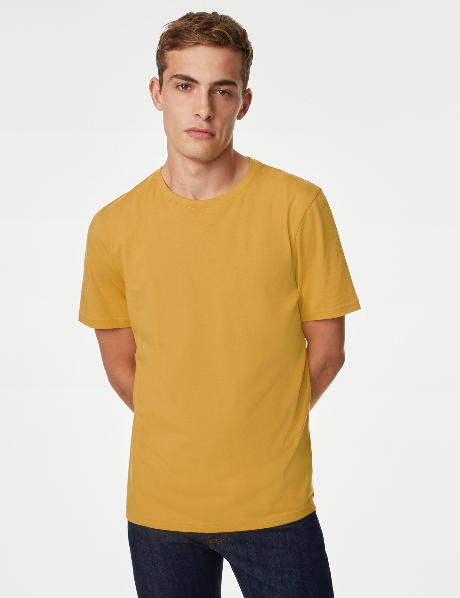 Pure Cotton Crew Neck T-Shirt