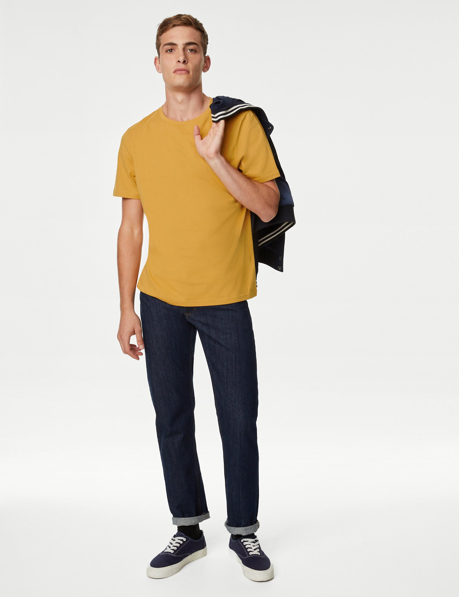 Pure Cotton Crew Neck T-Shirt