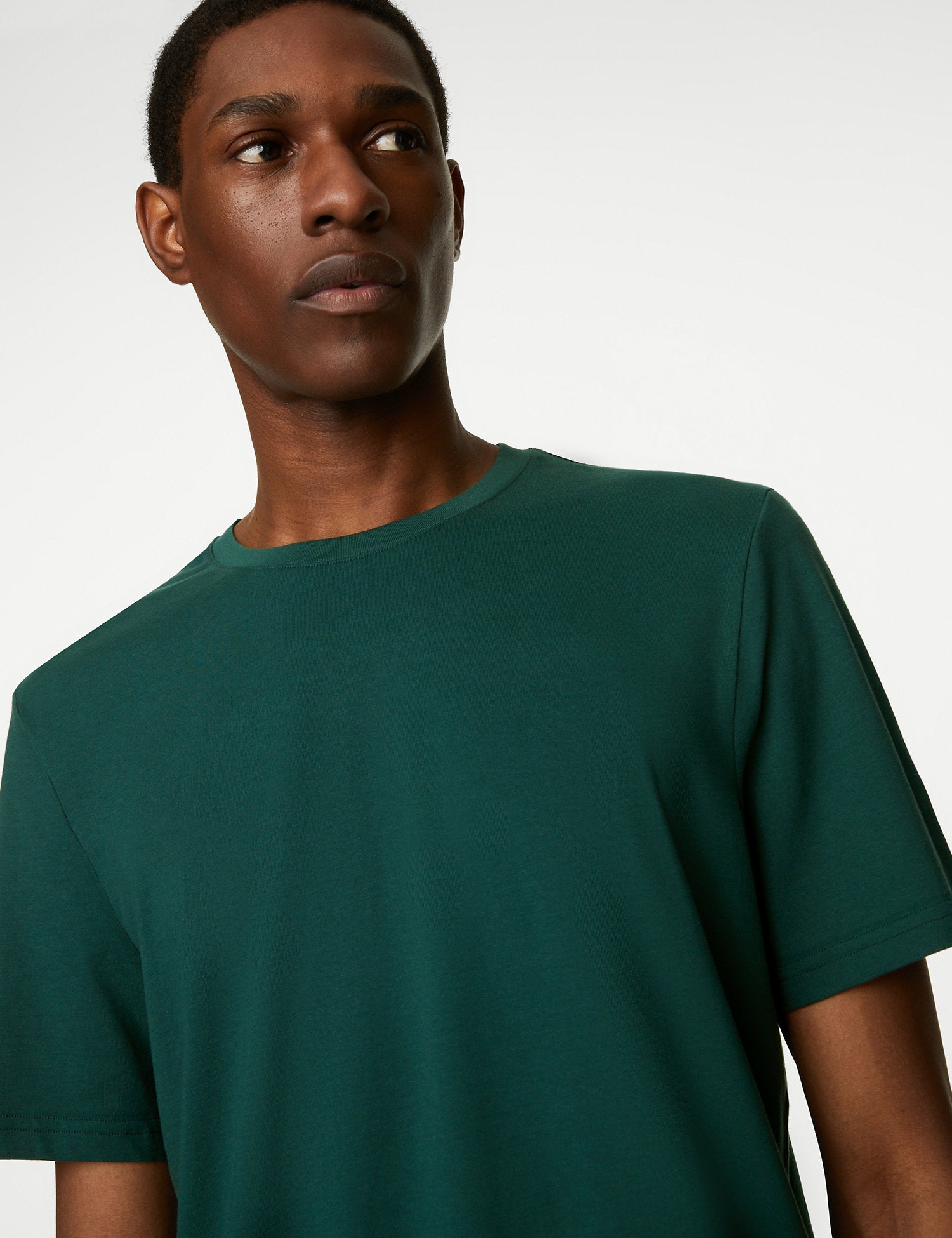 Pure Cotton Crew Neck T-Shirt