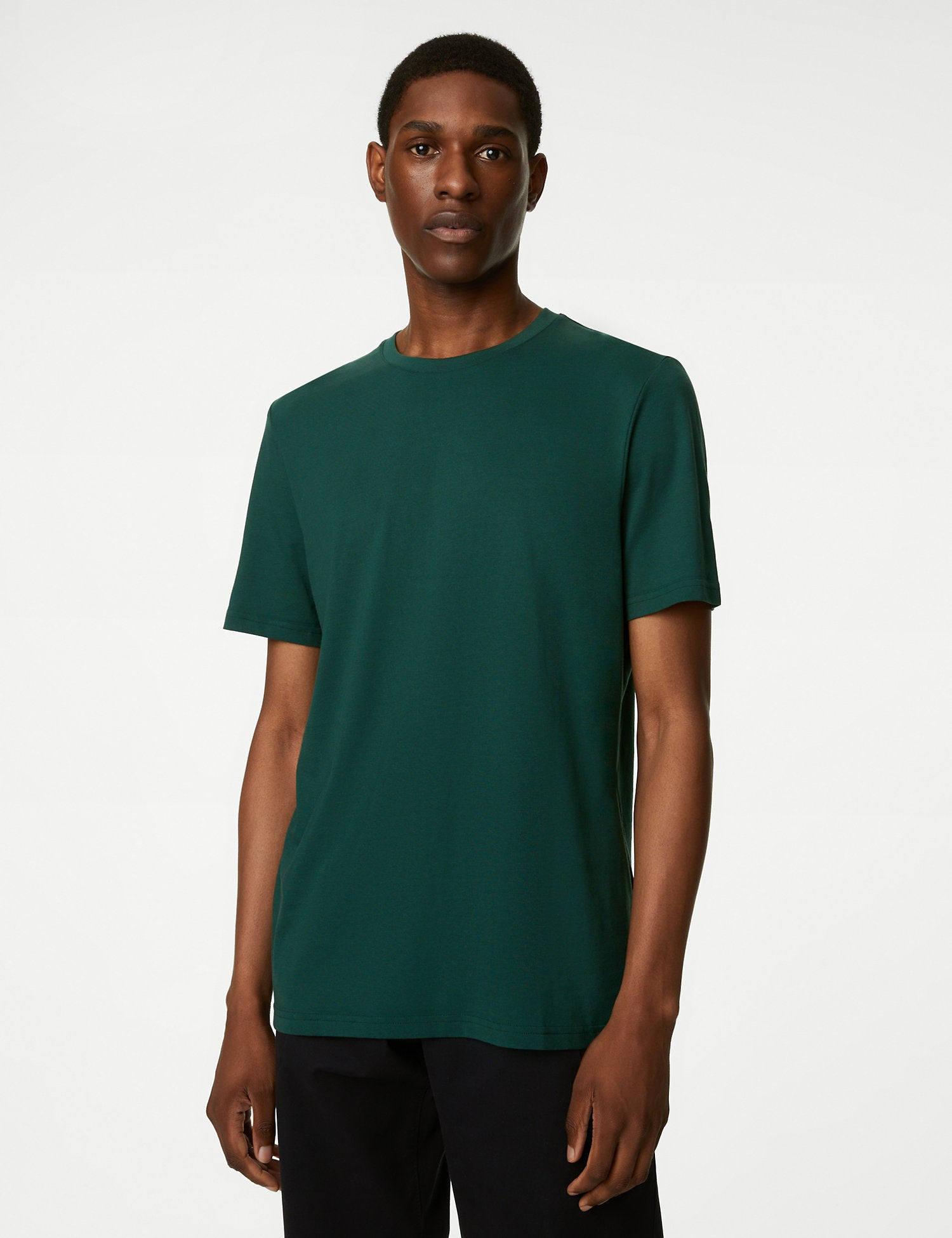 Pure Cotton Crew Neck T-Shirt