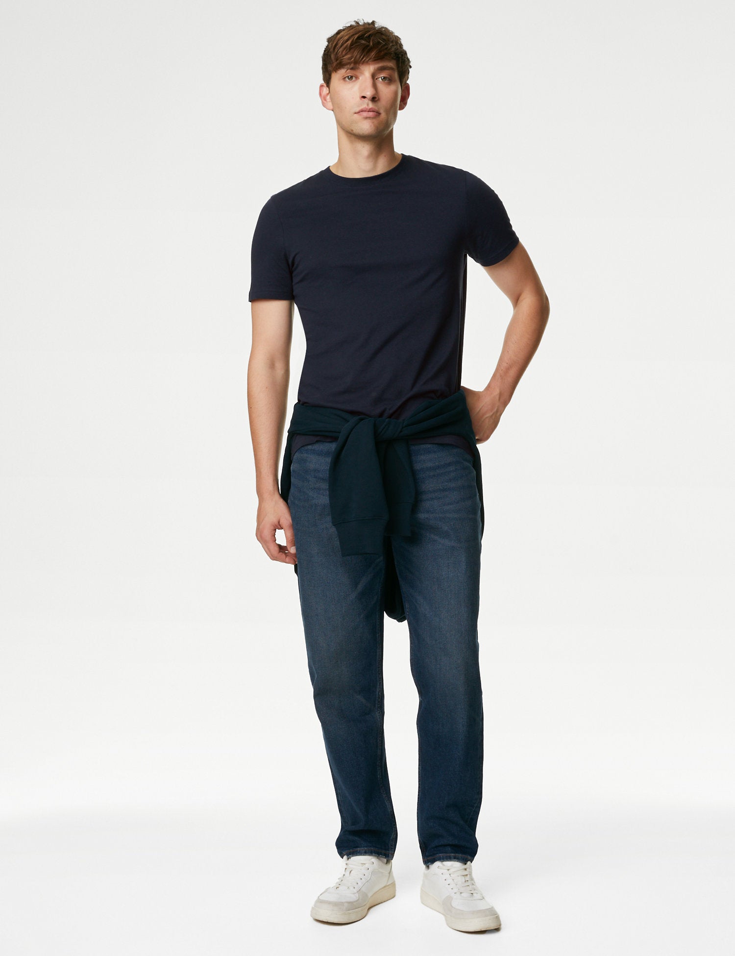 Pure Cotton Crew Neck T-Shirt