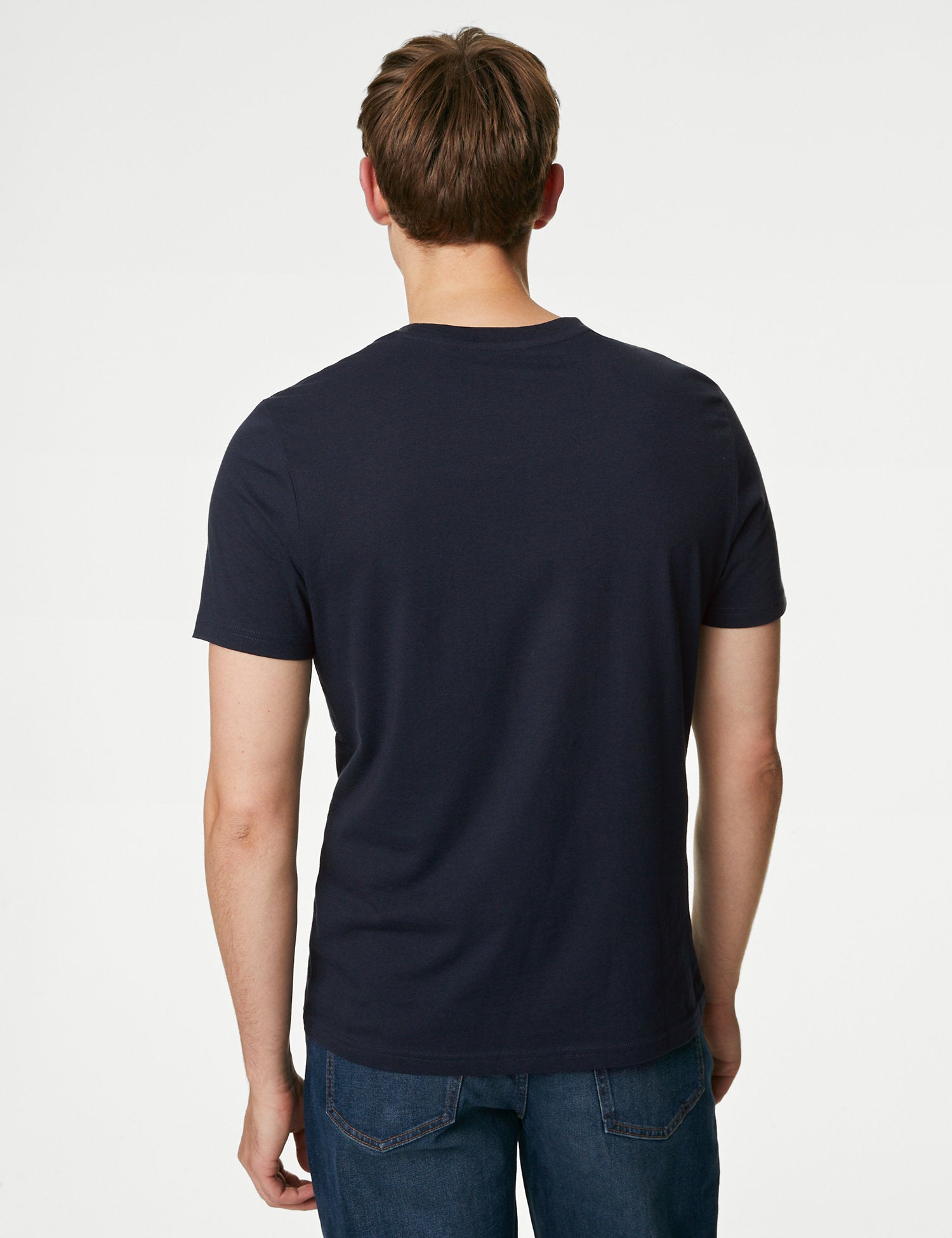 Pure Cotton Crew Neck T-Shirt