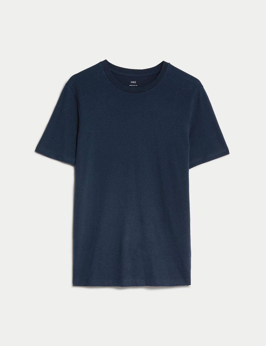 Pure Cotton Crew Neck T-Shirt