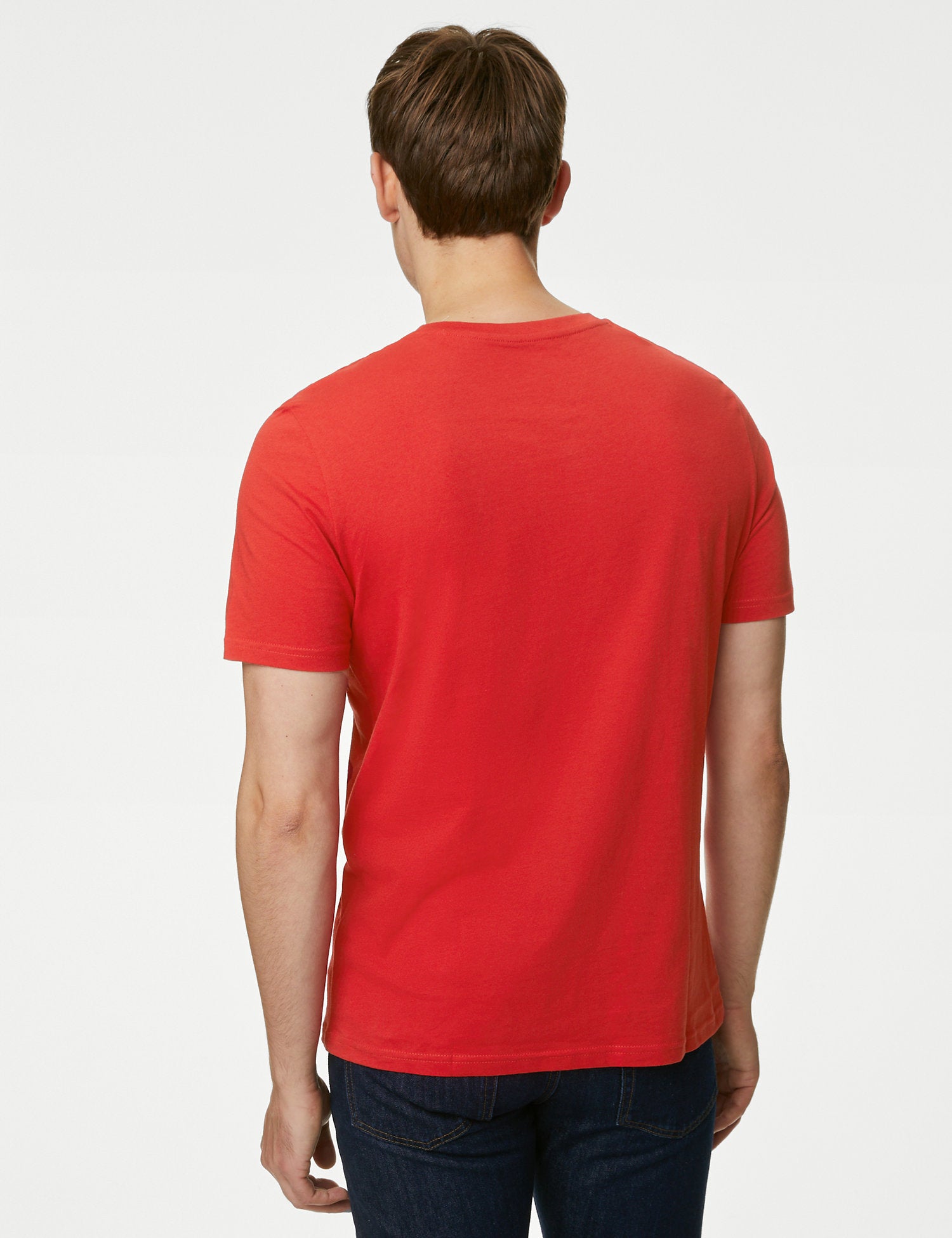 Pure Cotton Crew Neck T-Shirt