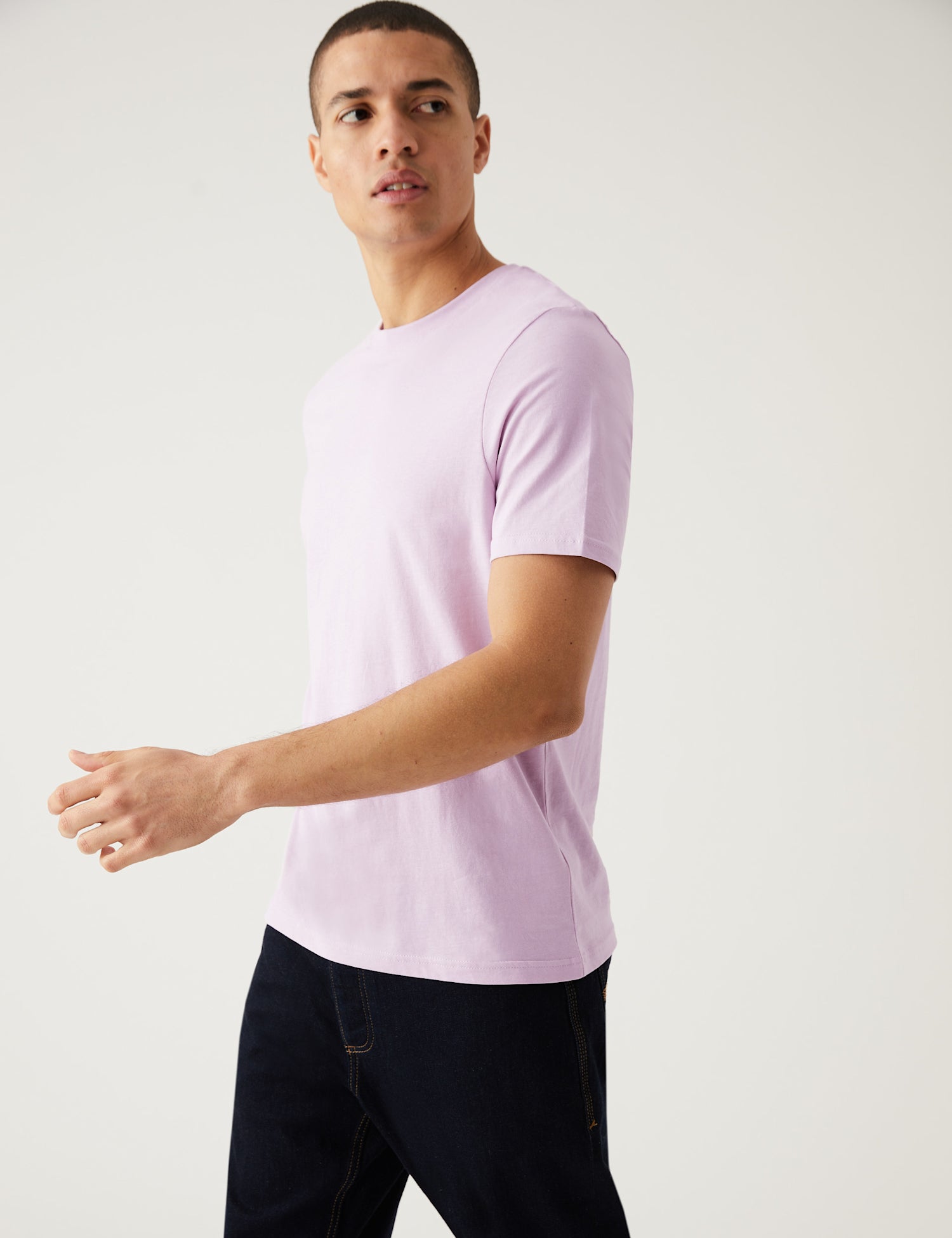 Regular Fit Pure Cotton Crew Neck T-Shirt