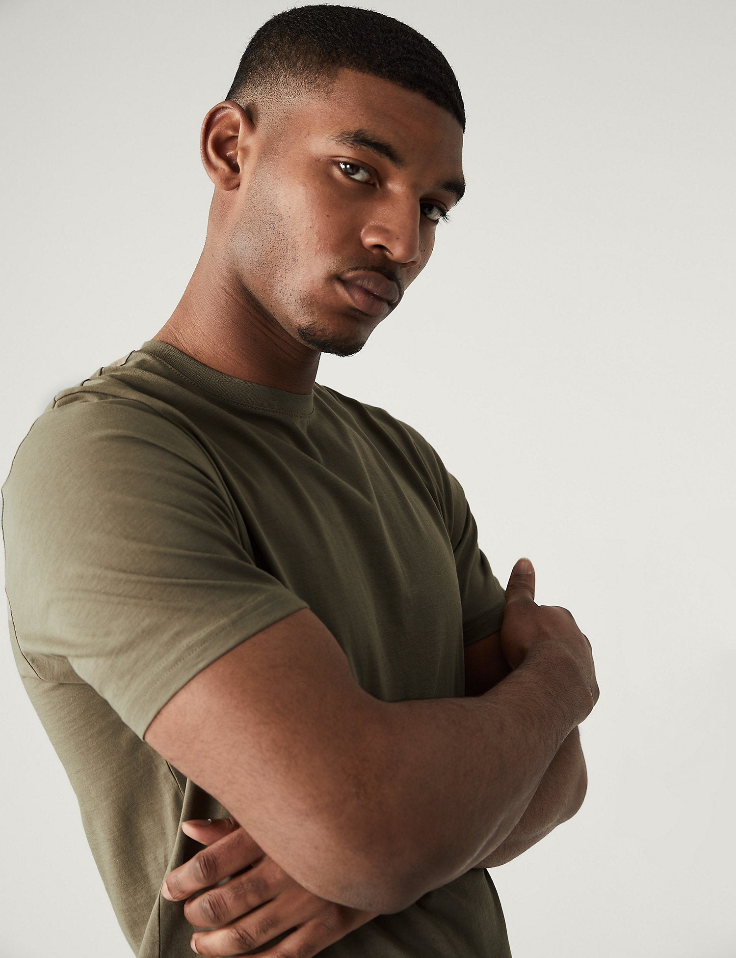 Pure Cotton Crew Neck T-Shirt