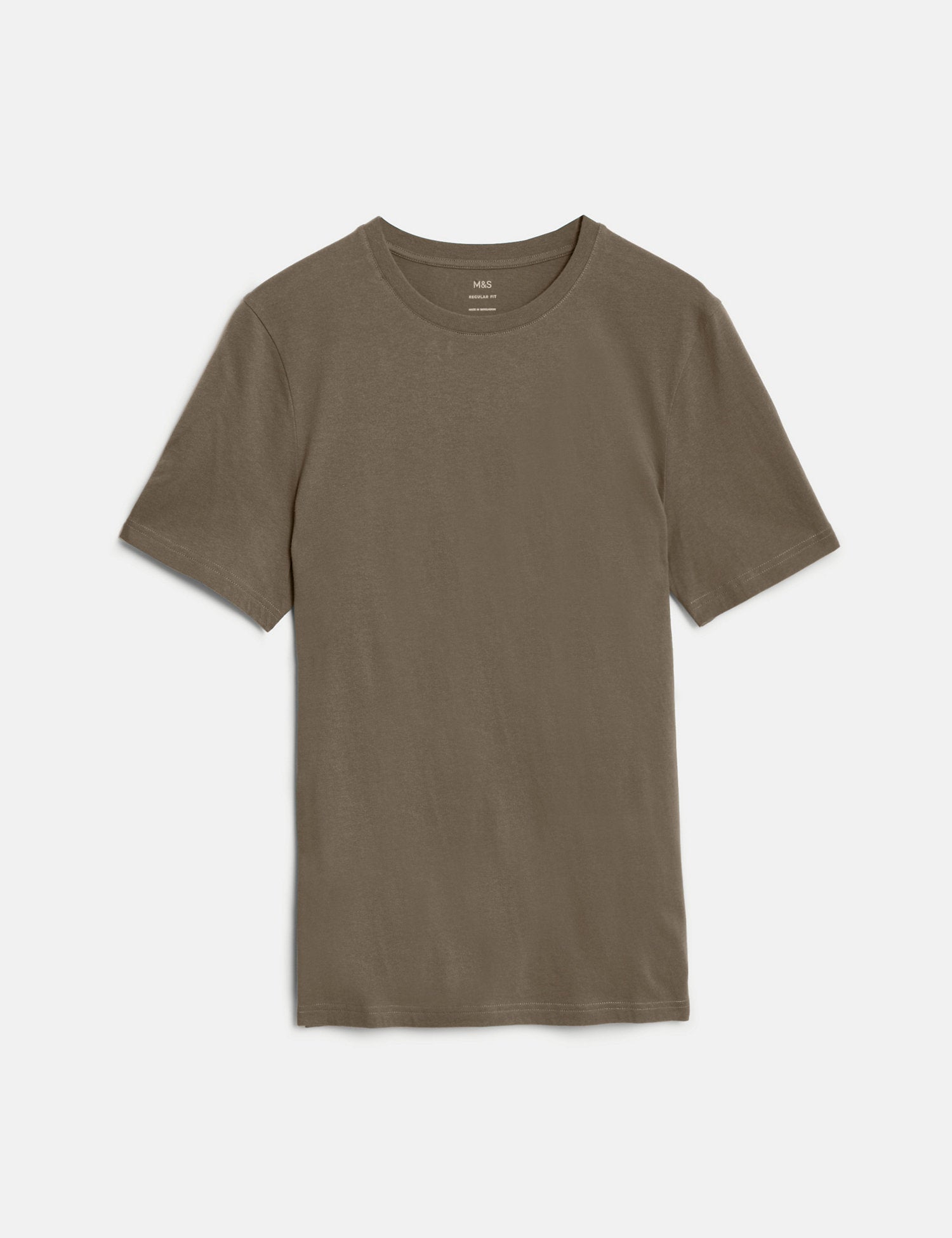 Pure Cotton Crew Neck T-Shirt