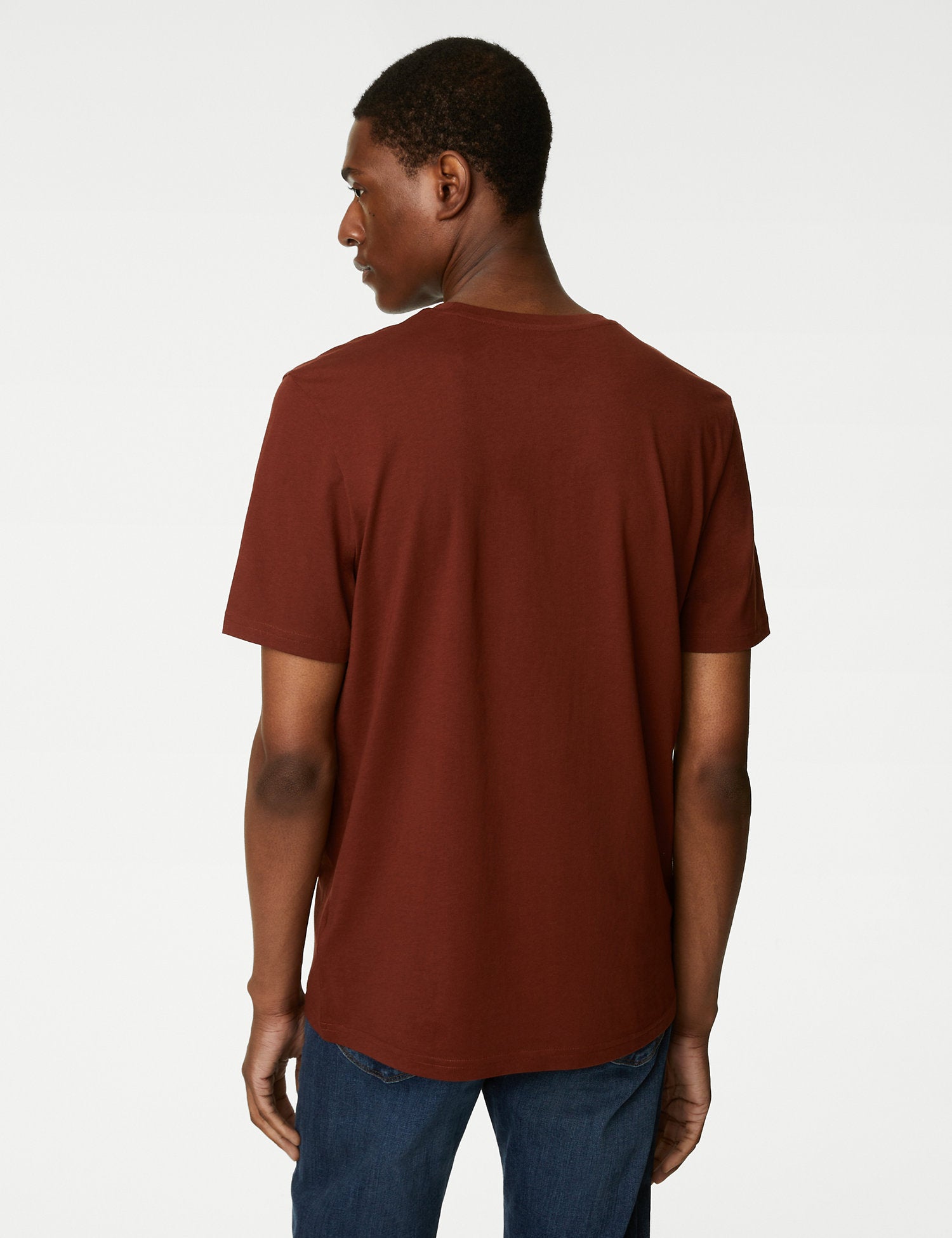 Pure Cotton Crew Neck T-Shirt