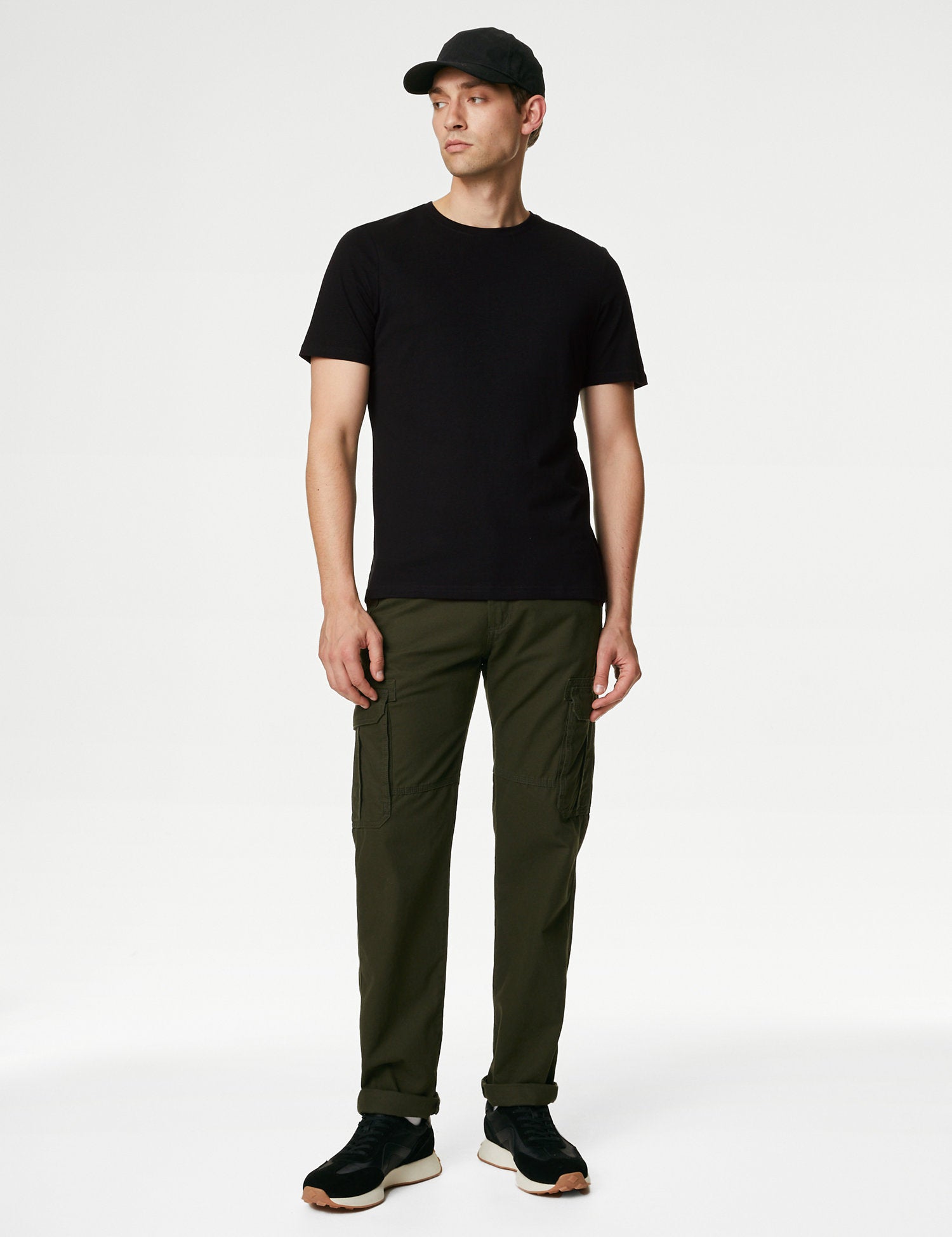 Pure Cotton Crew Neck T-Shirt
