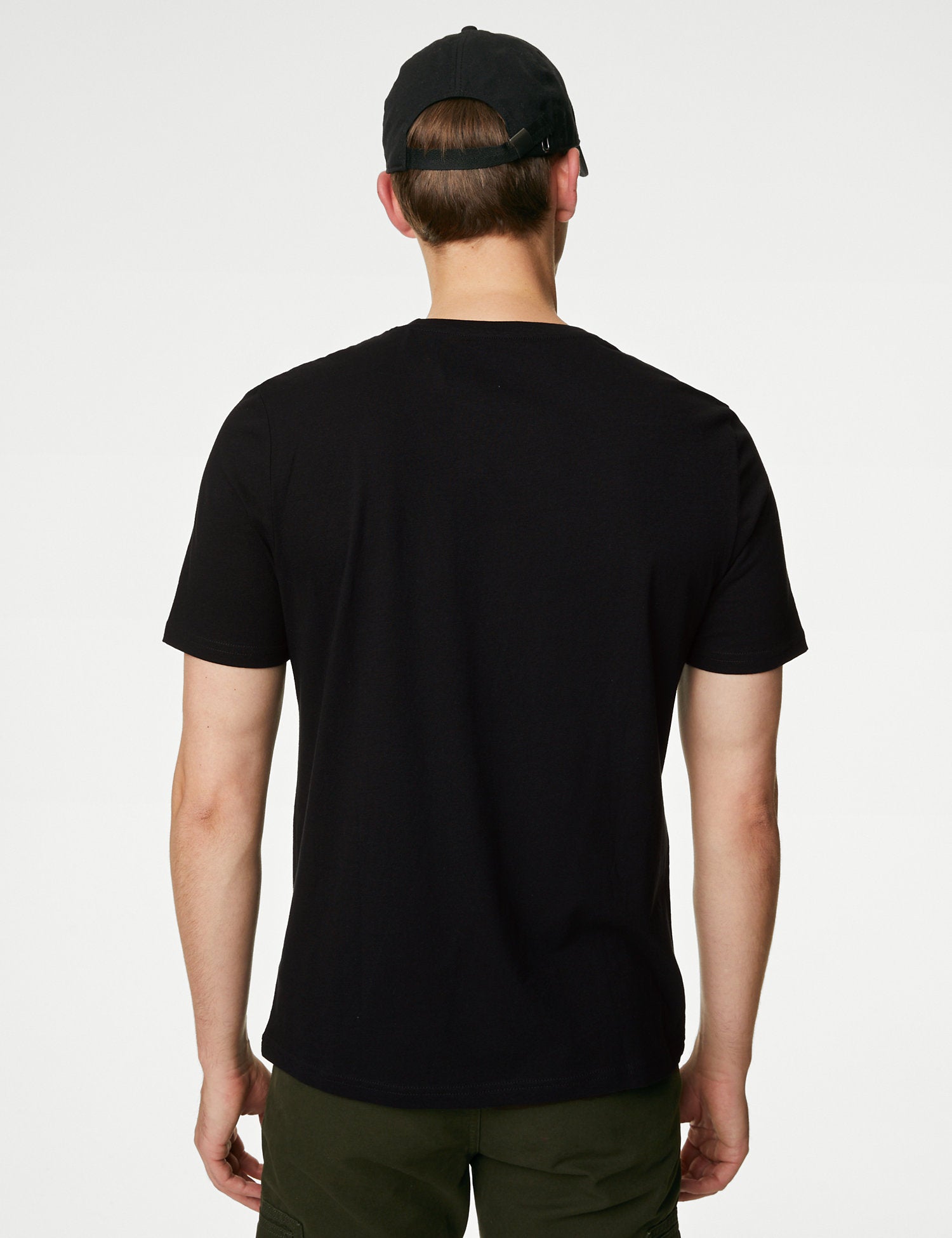 Pure Cotton Crew Neck T-Shirt