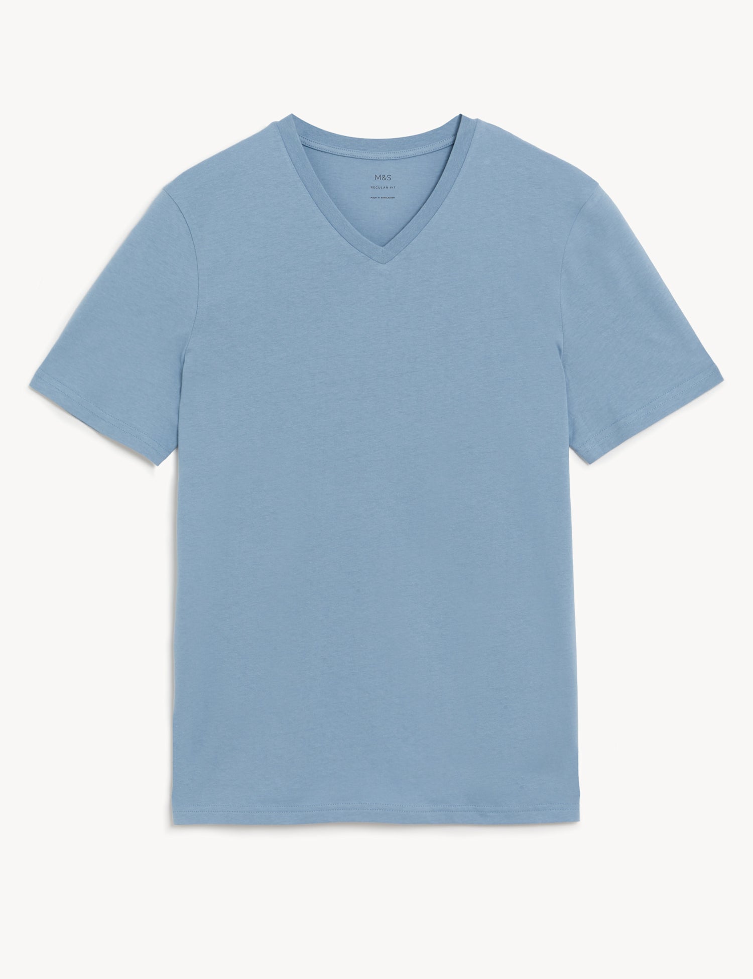 Pure Cotton V-Neck T-Shirt