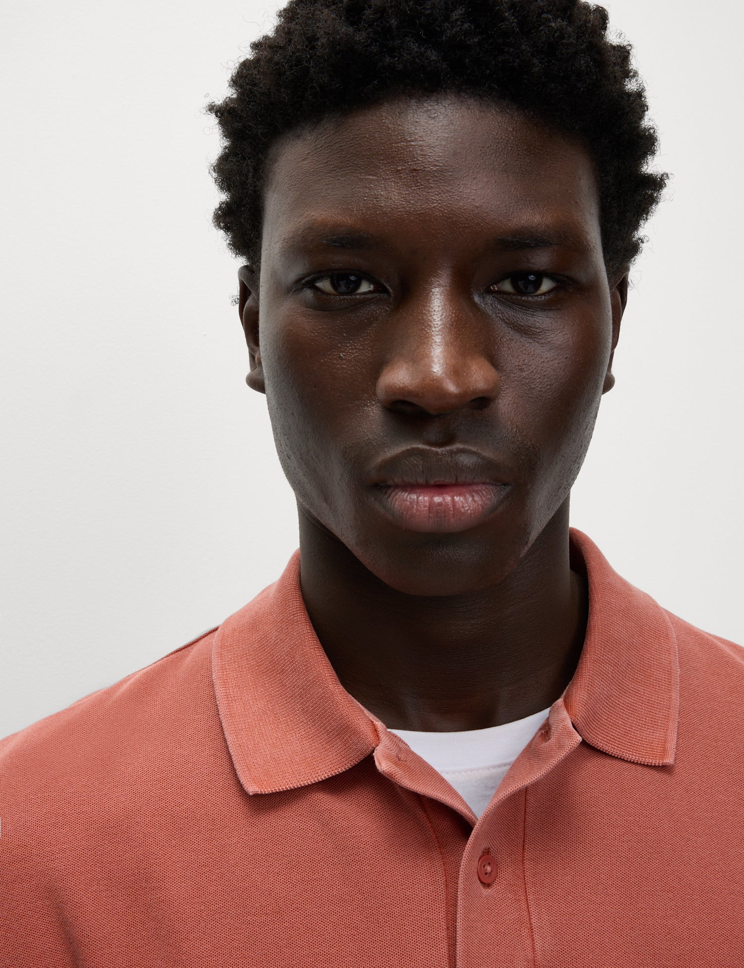 Cotton Blend Garment Dyed Polo Shirt
