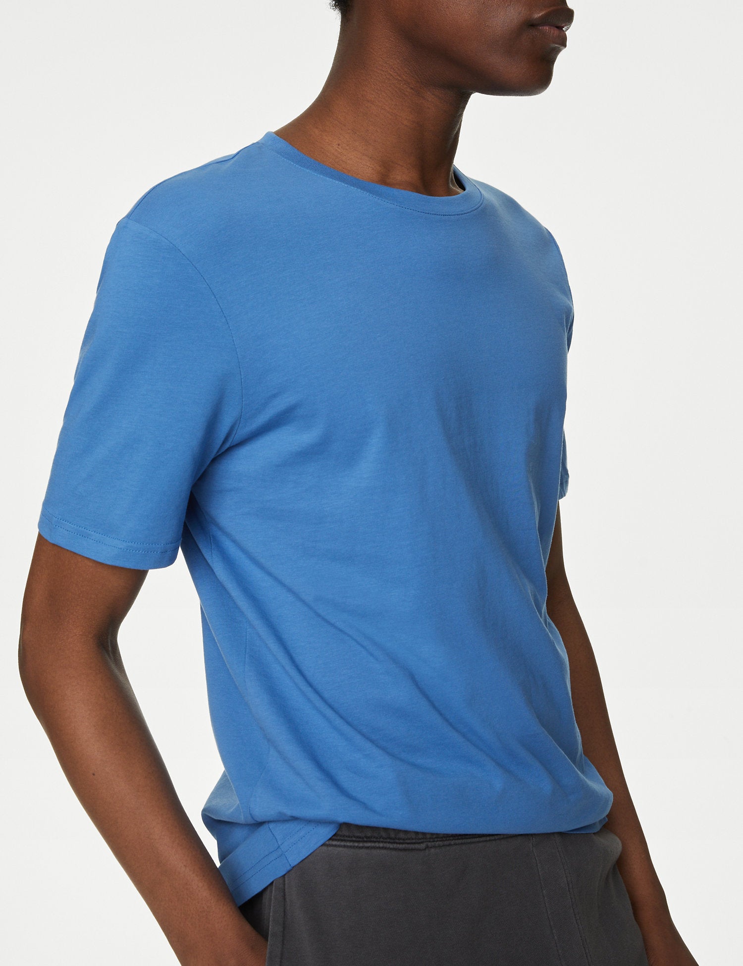 3pk Pure Cotton Crew Neck T-Shirts