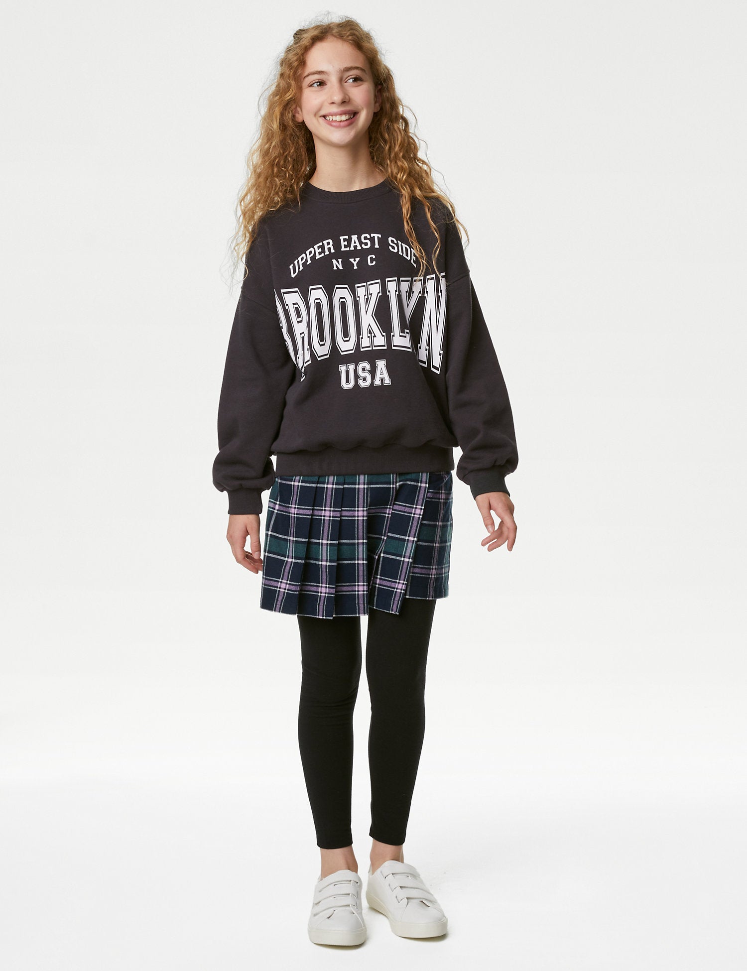 Cotton Rich Brooklyn Slogan Sweatshirt