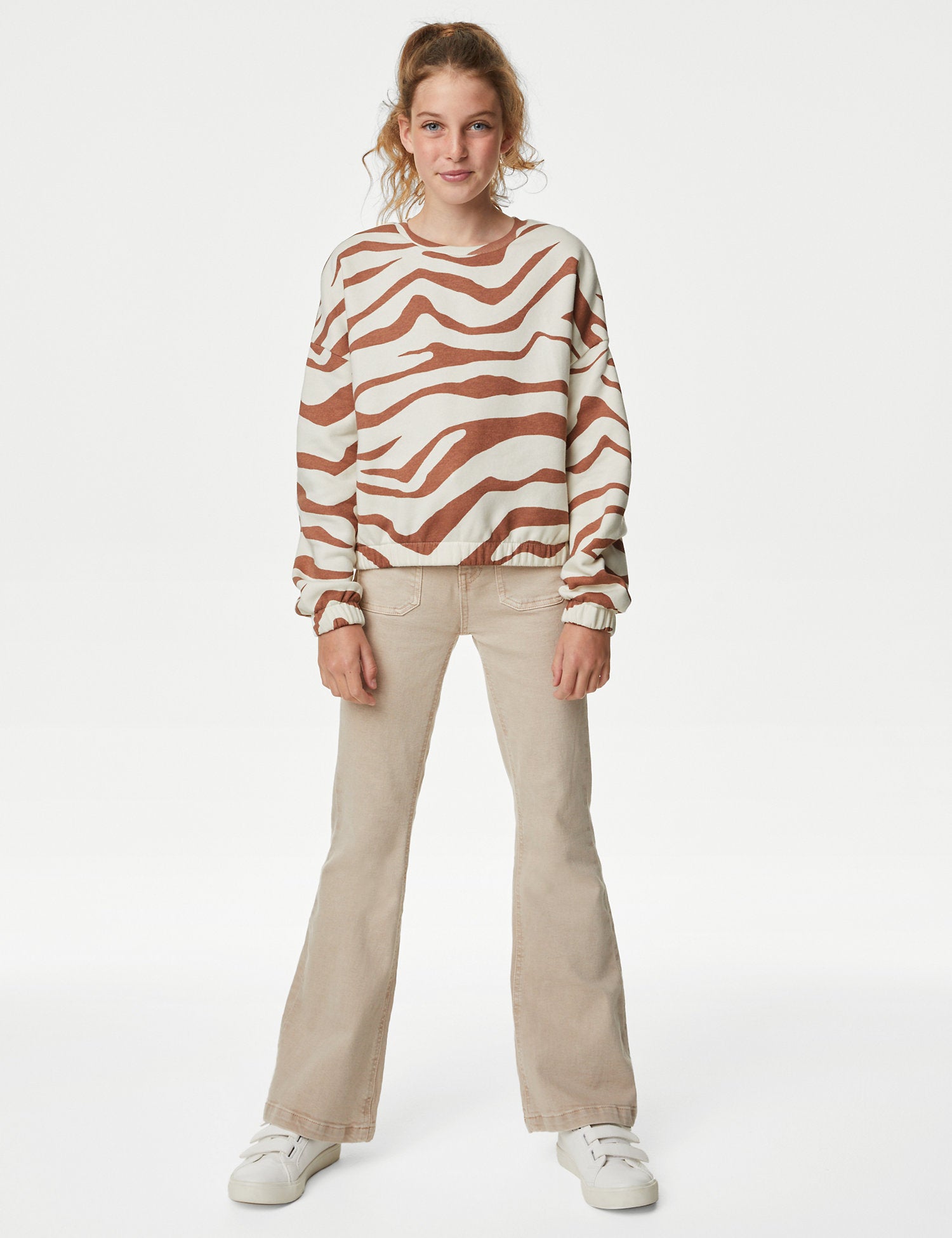 Cotton Rich Animal Print Sweatshirt