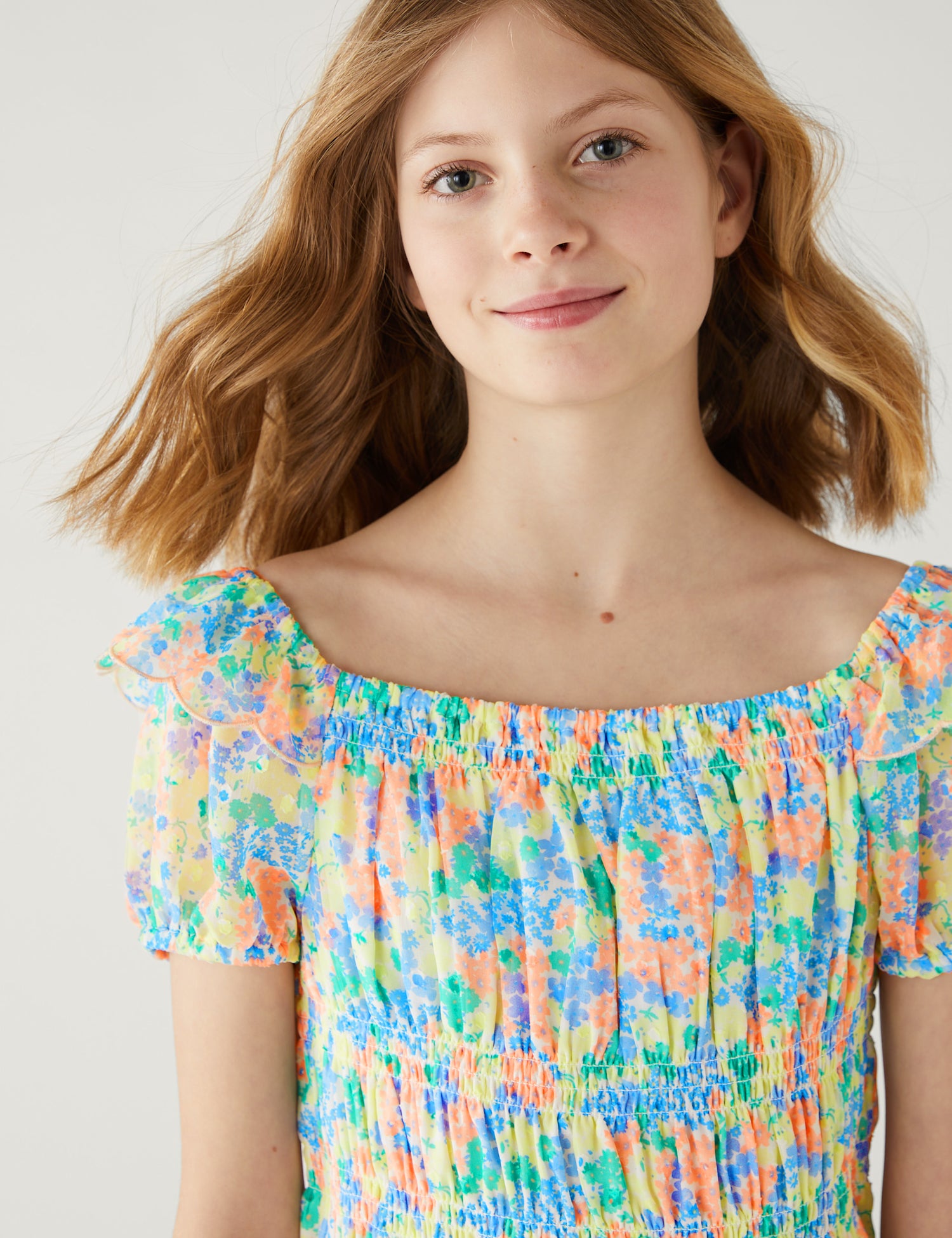 Floral Top & Skirt Outfit