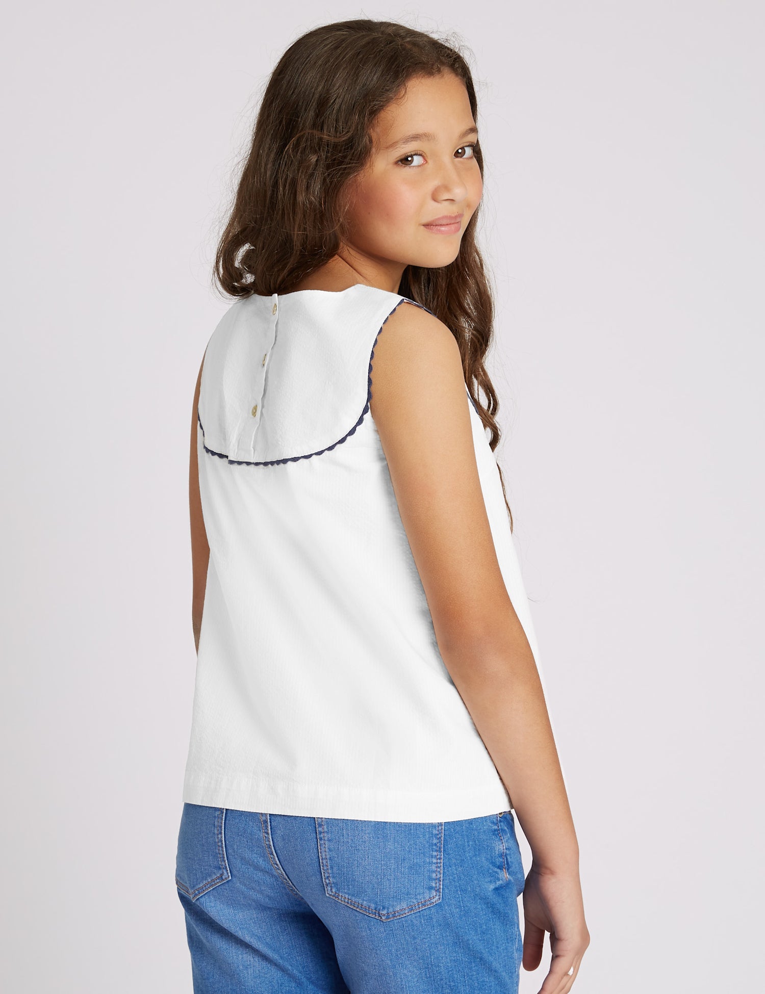 Pure Cotton Frill Top
