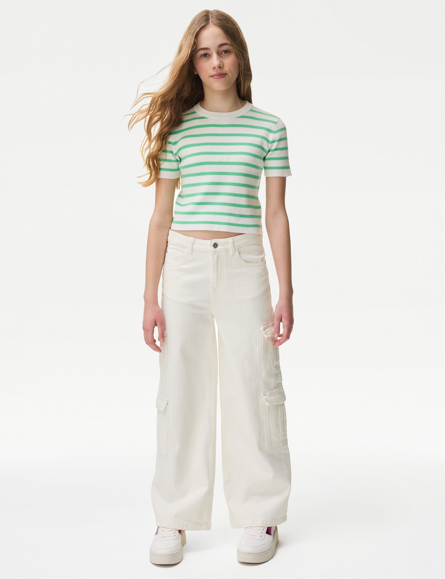 Cotton Rich Cargo Jeans