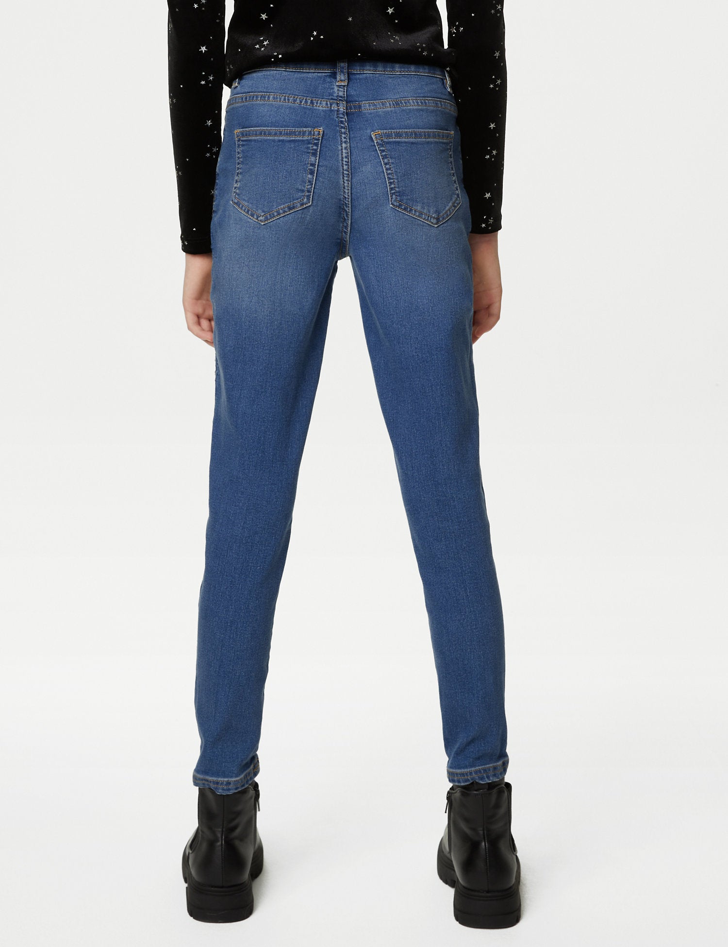 Skinny Cotton Rich Sequin Jeans