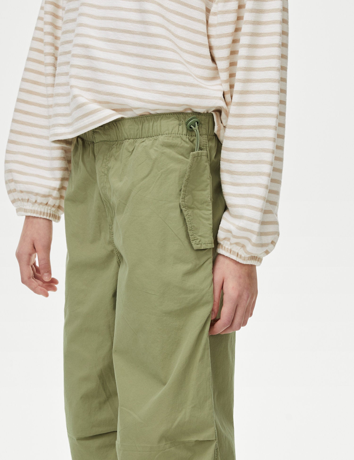 Pure Cotton Parachute Trousers