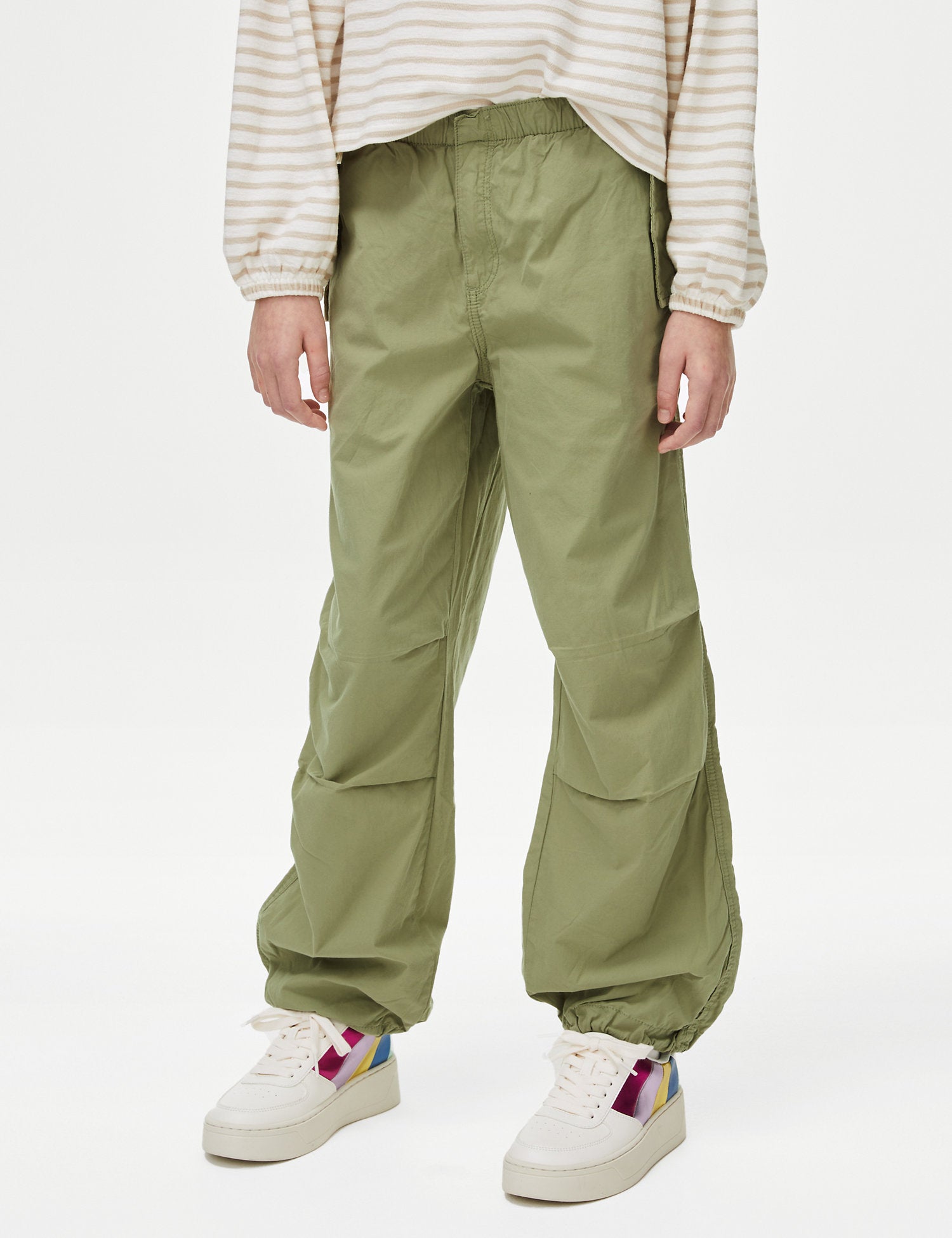 Pure Cotton Parachute Trousers