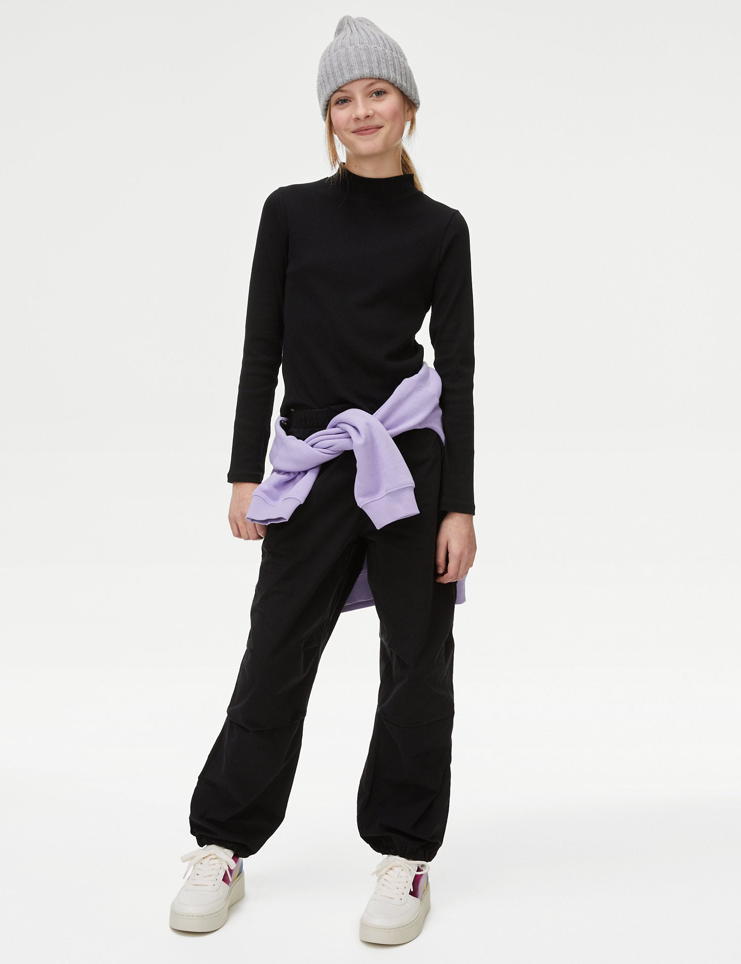 Pure Cotton Parachute Trousers